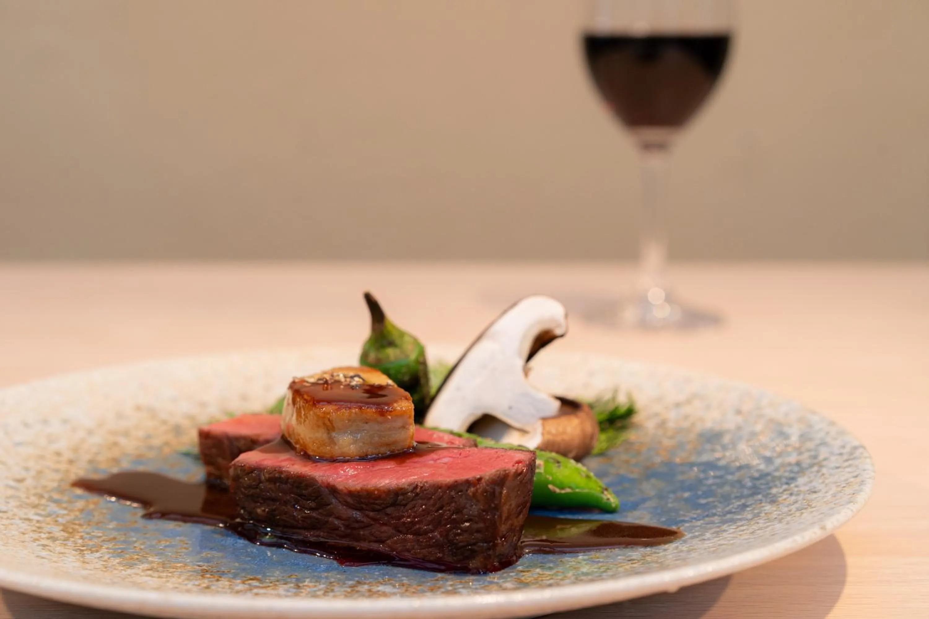 Food close-up in Satoyama Hotel Kanenone Tamba