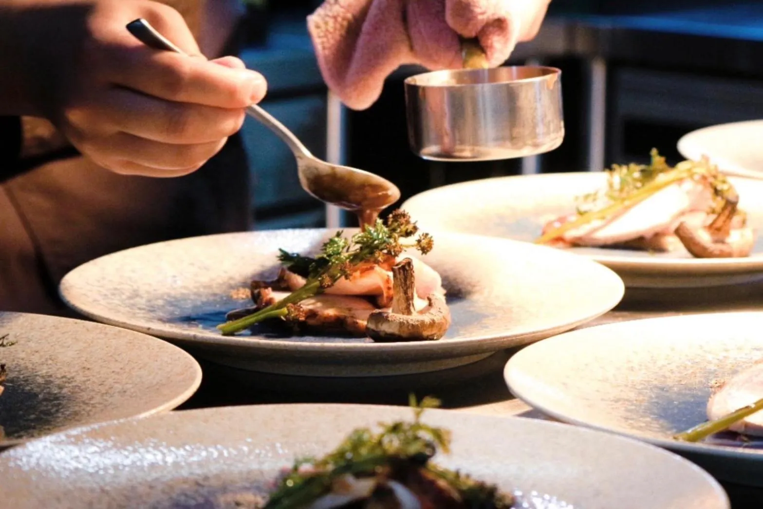 Food close-up in Satoyama Hotel Kanenone Tamba