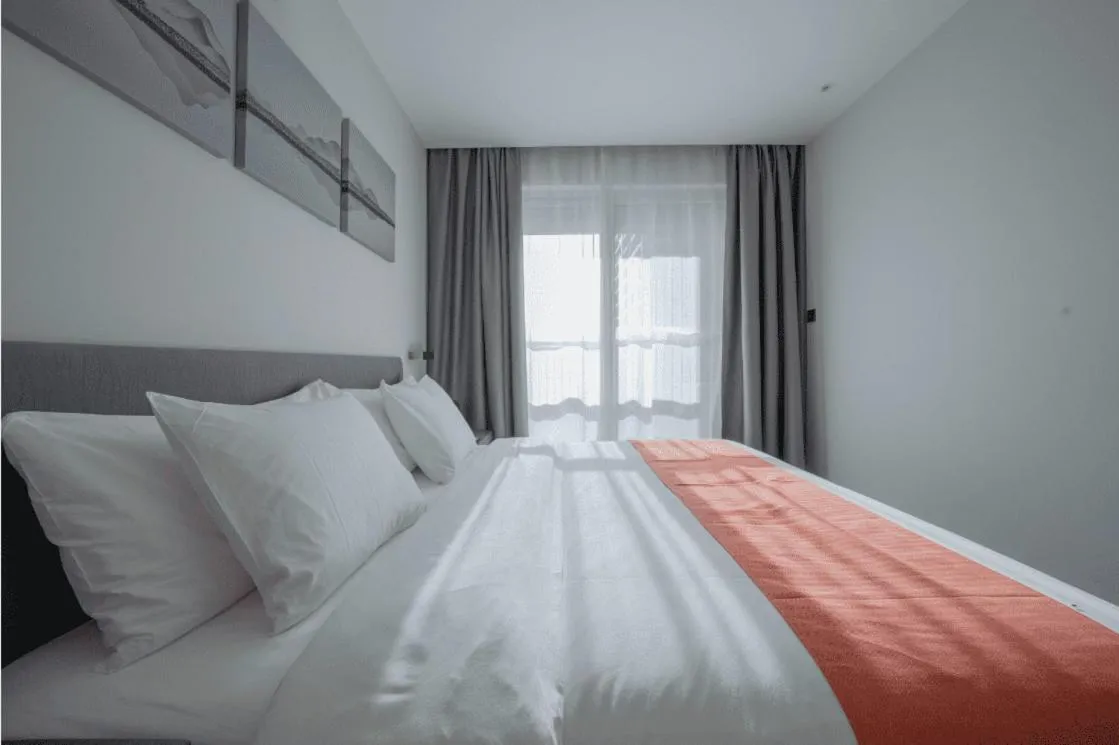 Bed in Shenzhen Kingkey Kingyu Hotel