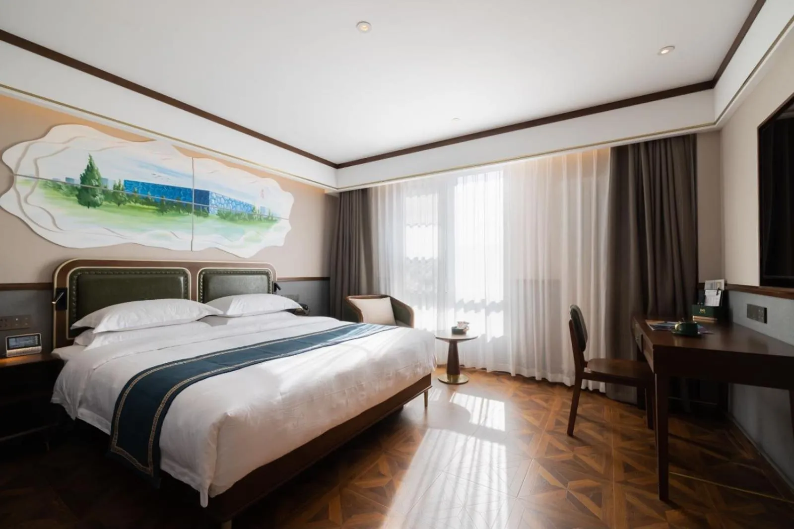 Photo of the whole room, Bed in Nost algia S Hotel Beijing Liangxiang University Town