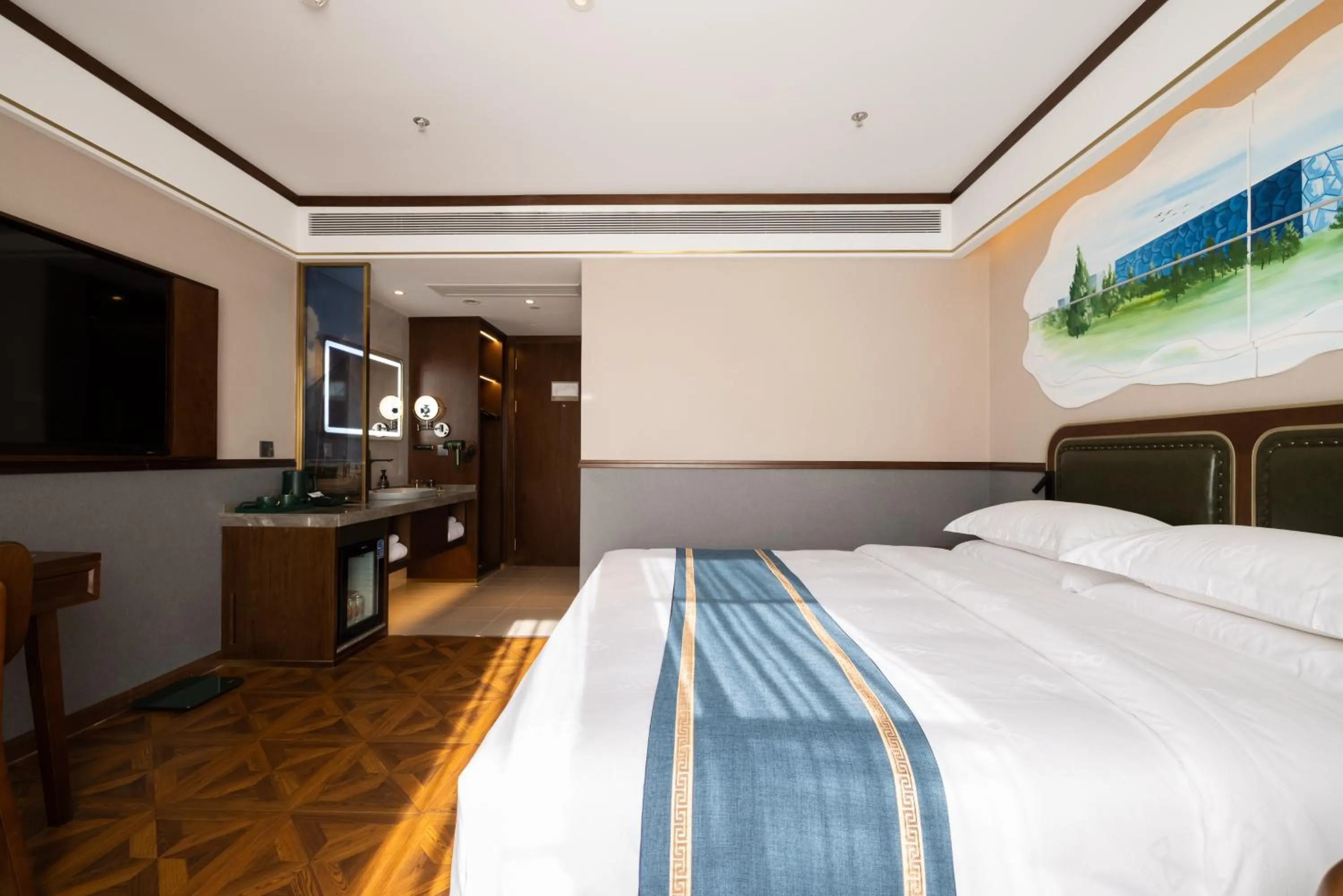 TV and multimedia, Bed in Nost algia S Hotel Beijing Liangxiang University Town