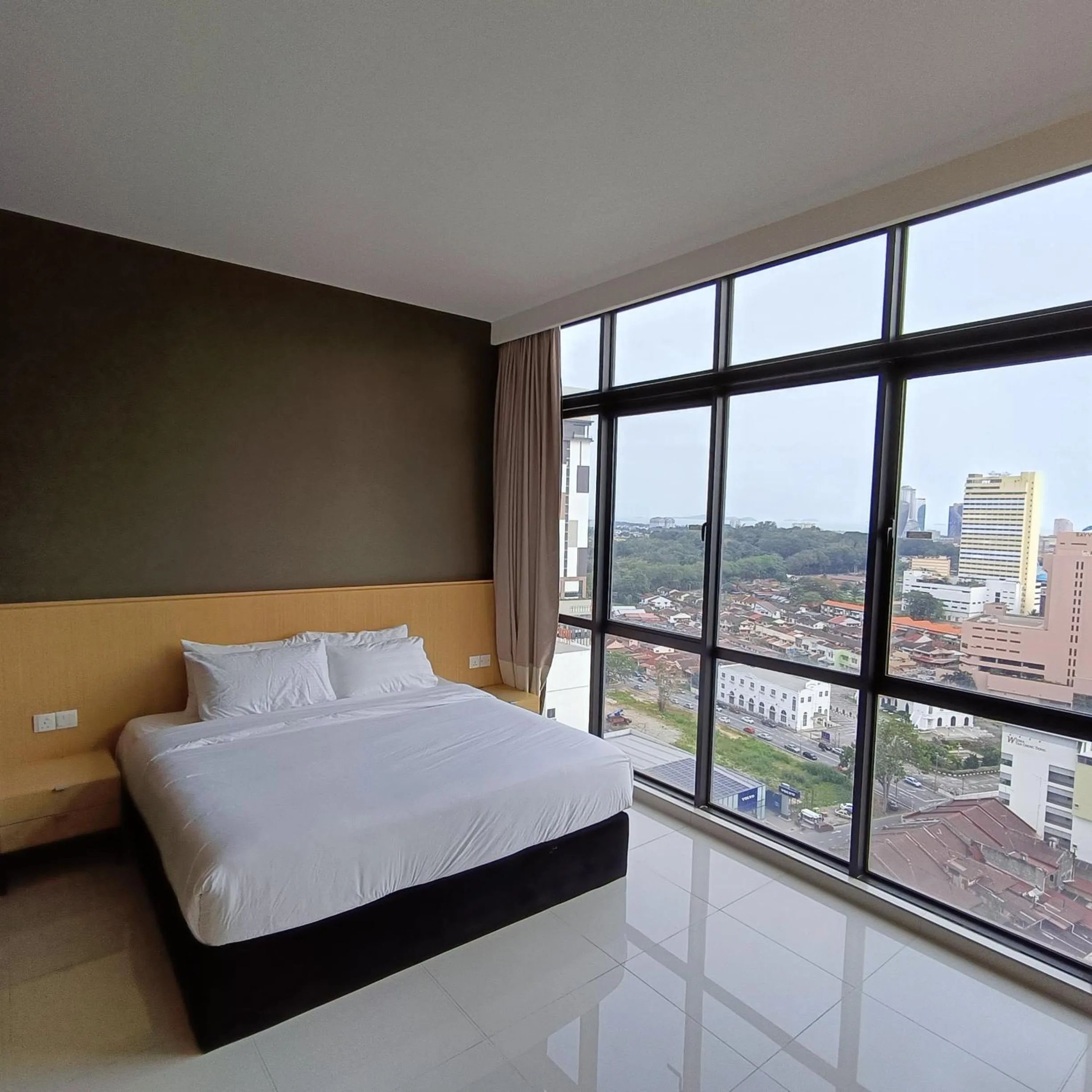 Bed in Melaka Studio Suites