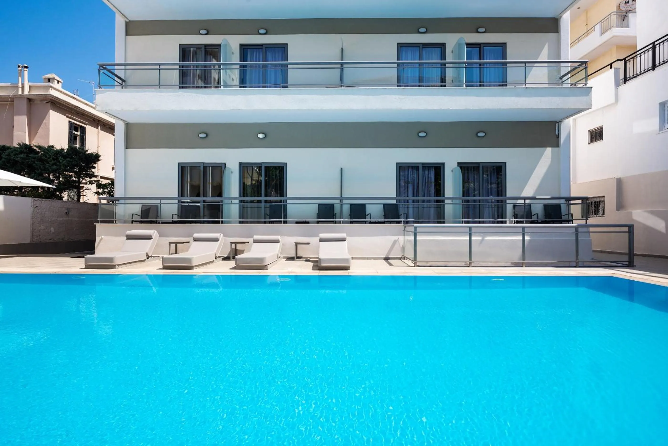 Pool view in Angela Downtown Hotel