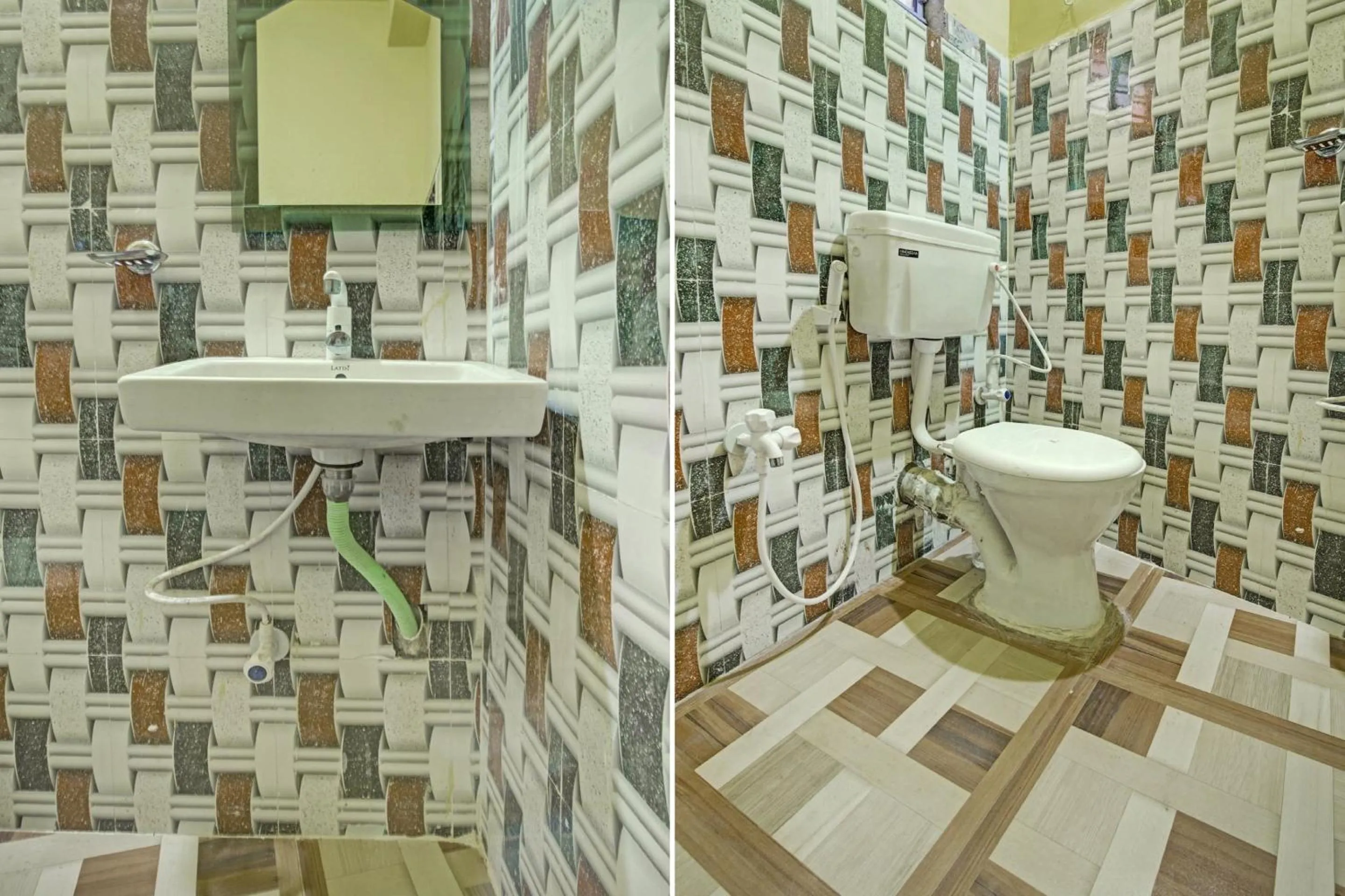 Bathroom in Hotel O Tiger Inn near Adamas University Barasat