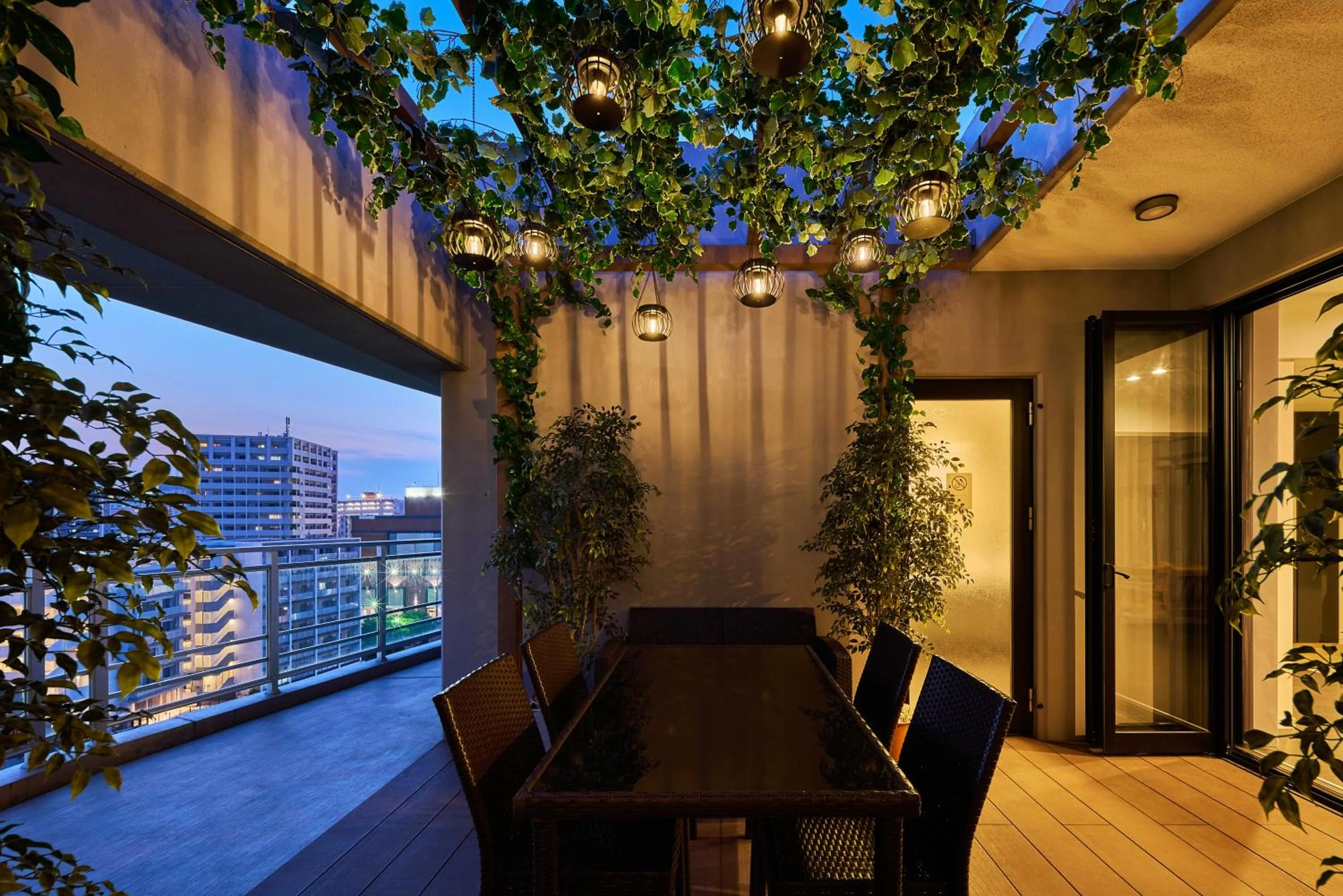 Patio in ALFACIO RIVERSIDE STAY HAKATA