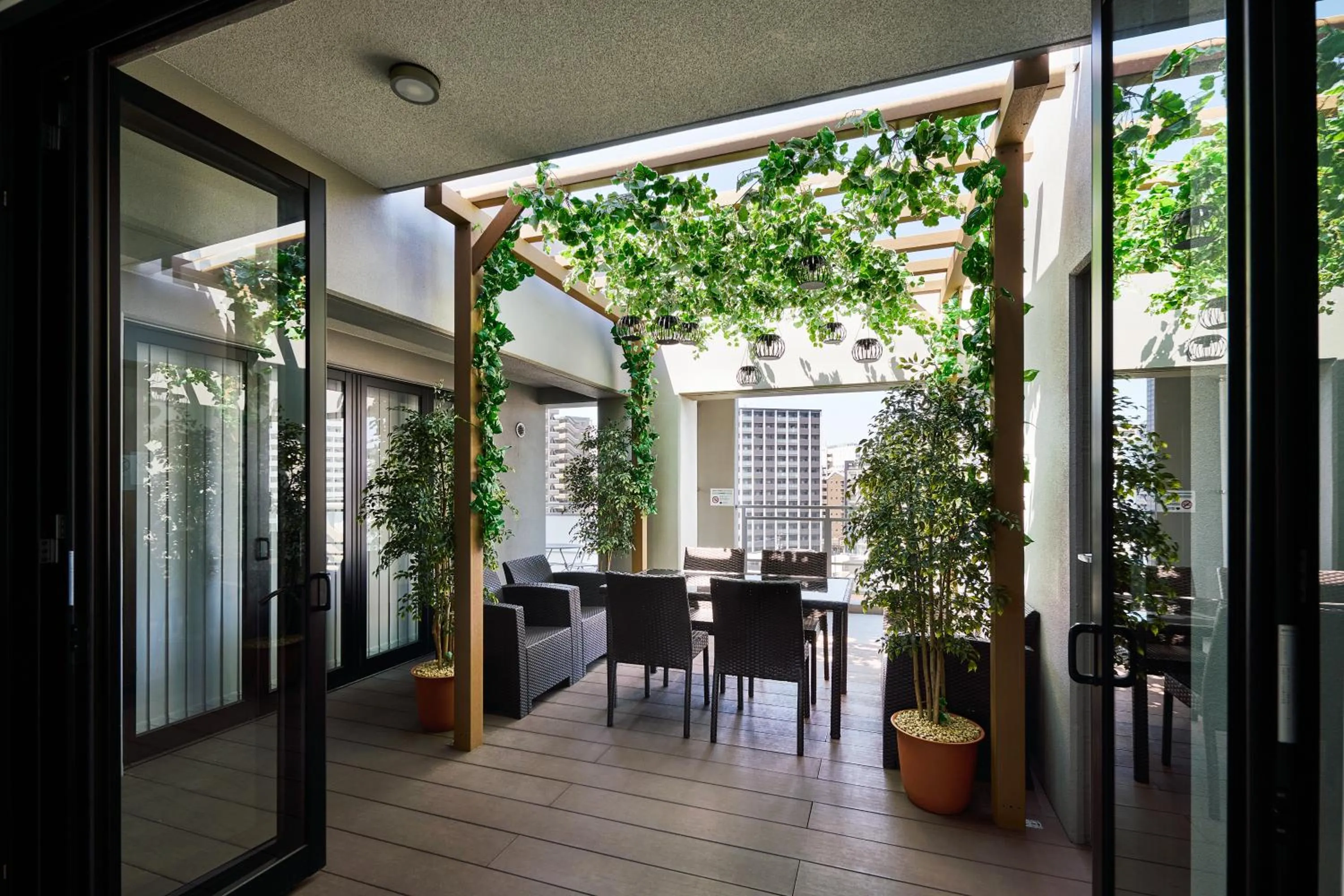 Patio in ALFACIO RIVERSIDE STAY HAKATA