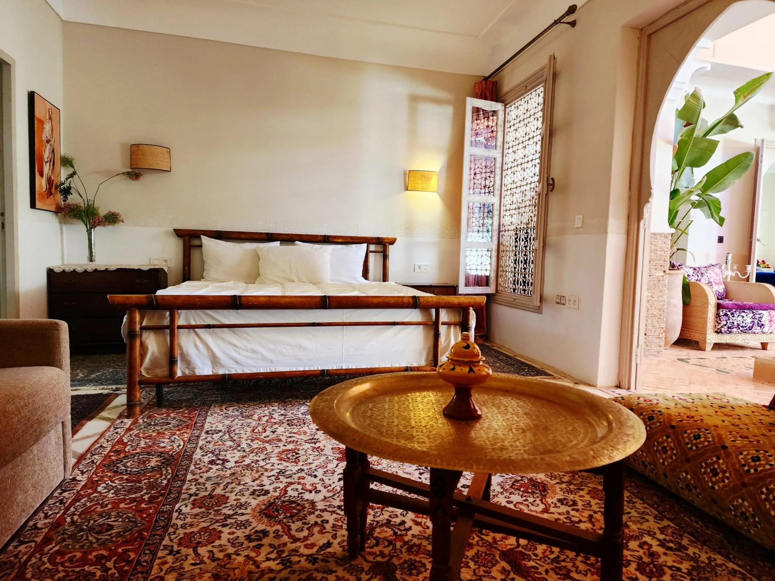 Bed in Riad salix d'agafay