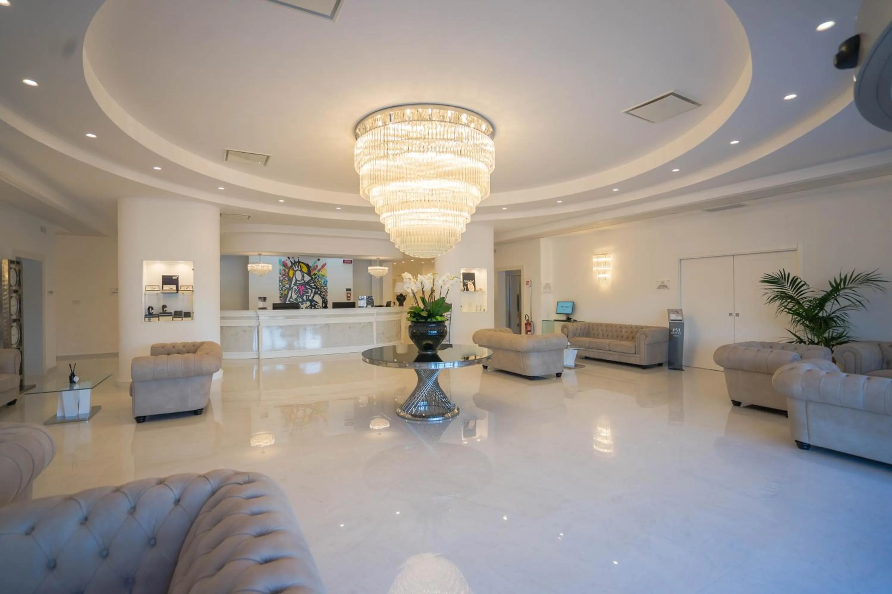 Lobby or reception in PM Hotel