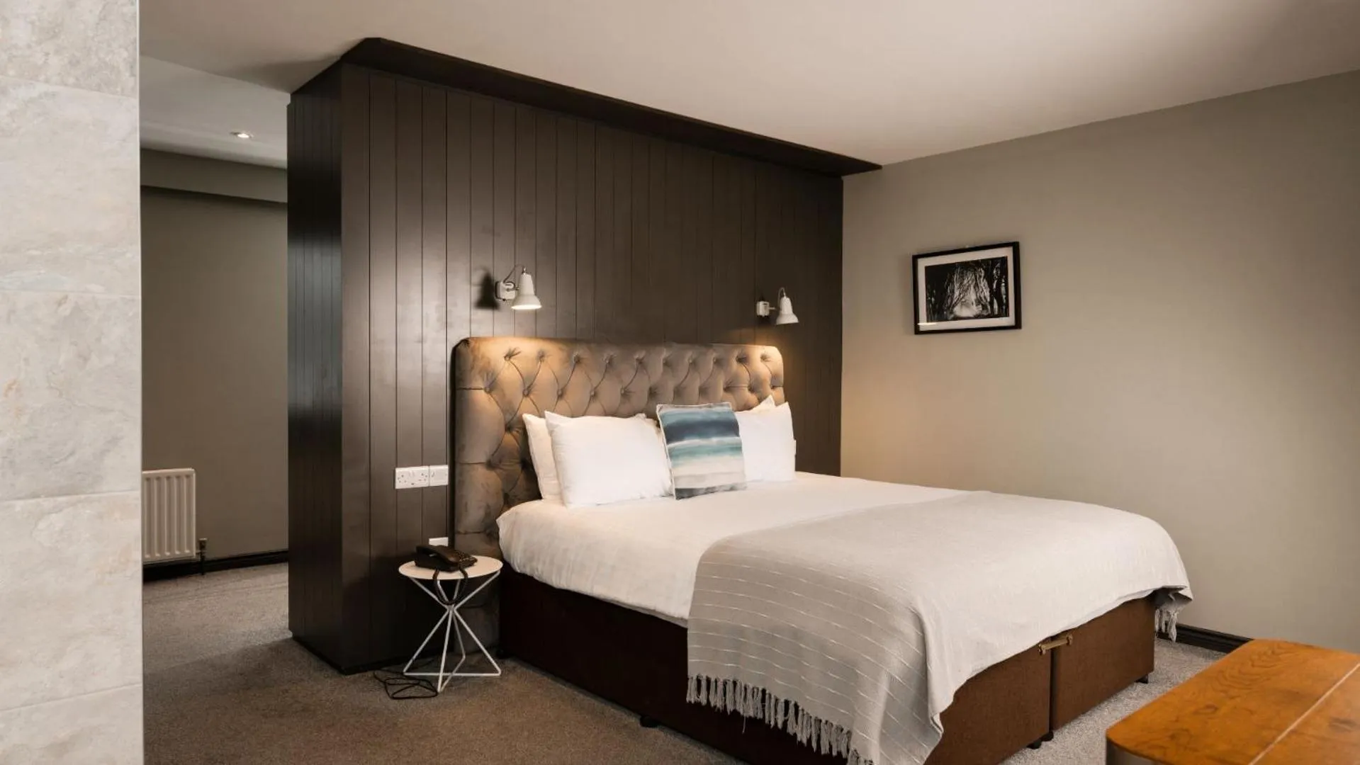 Bed in Marine Hotel Ballycastle