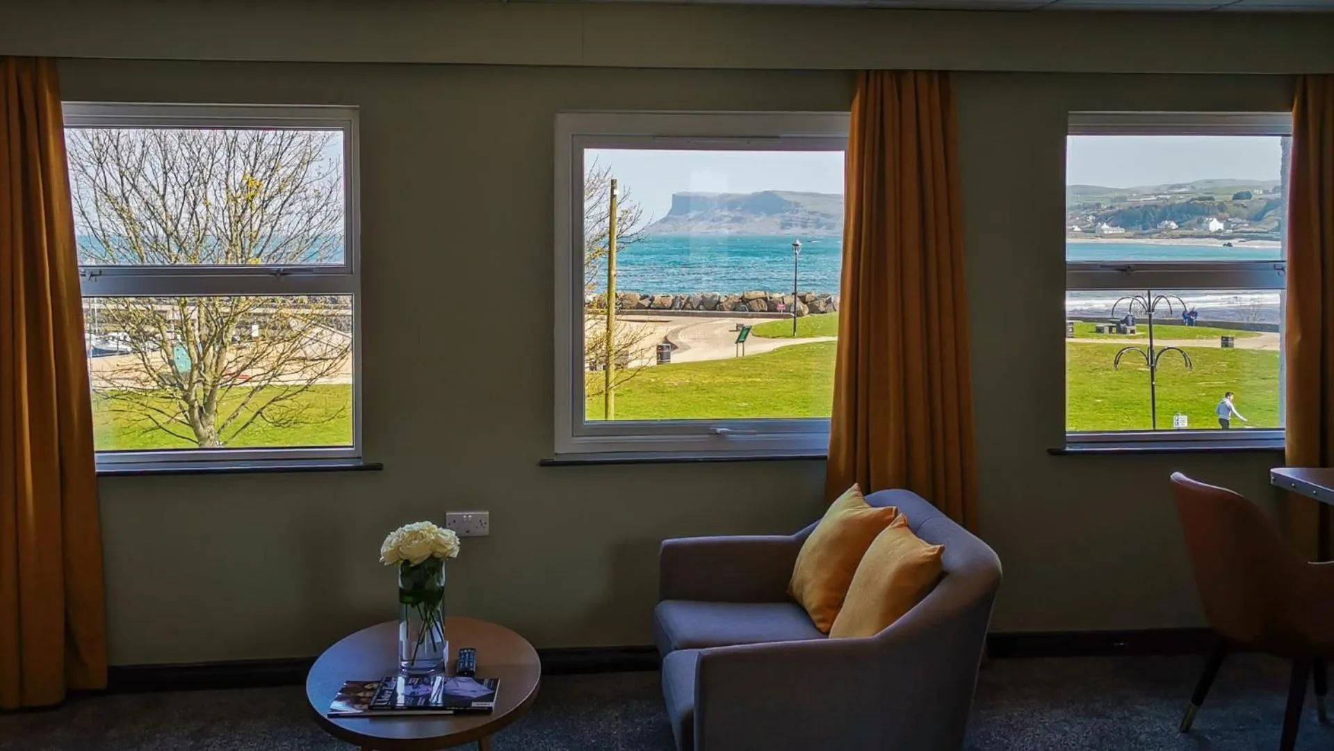 Seating area in Marine Hotel Ballycastle