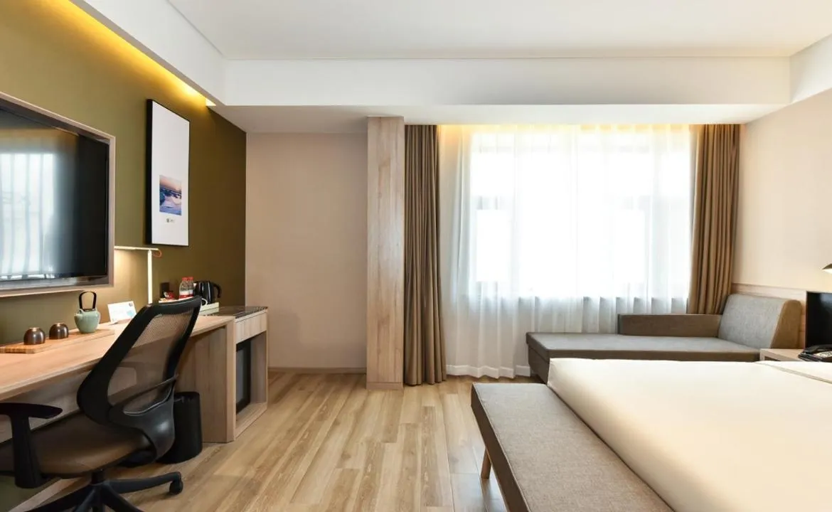 Bed in Atour Hotel Dalian Development Zone Jinma Road