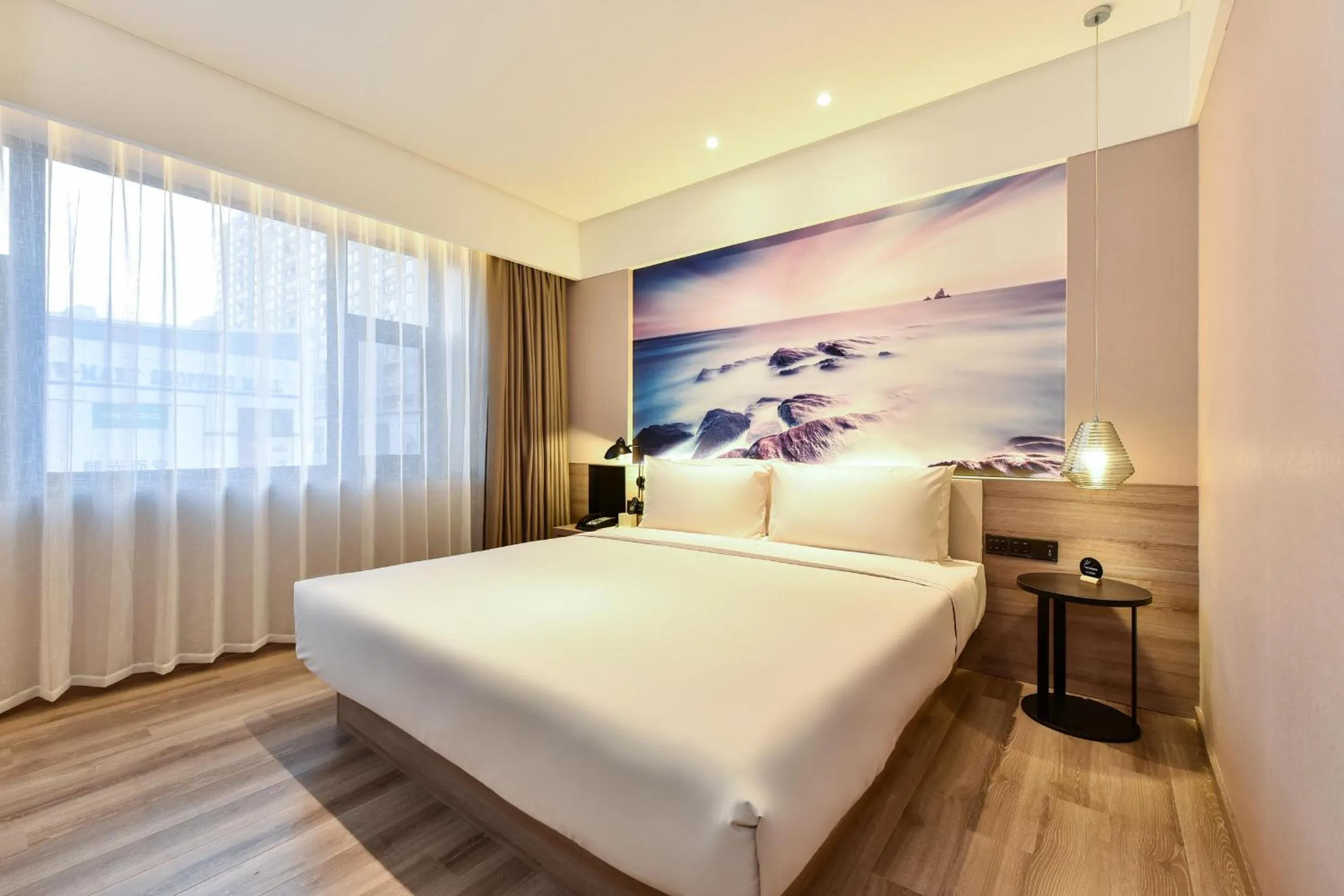 Bed in Atour Hotel Dalian Development Zone Jinma Road