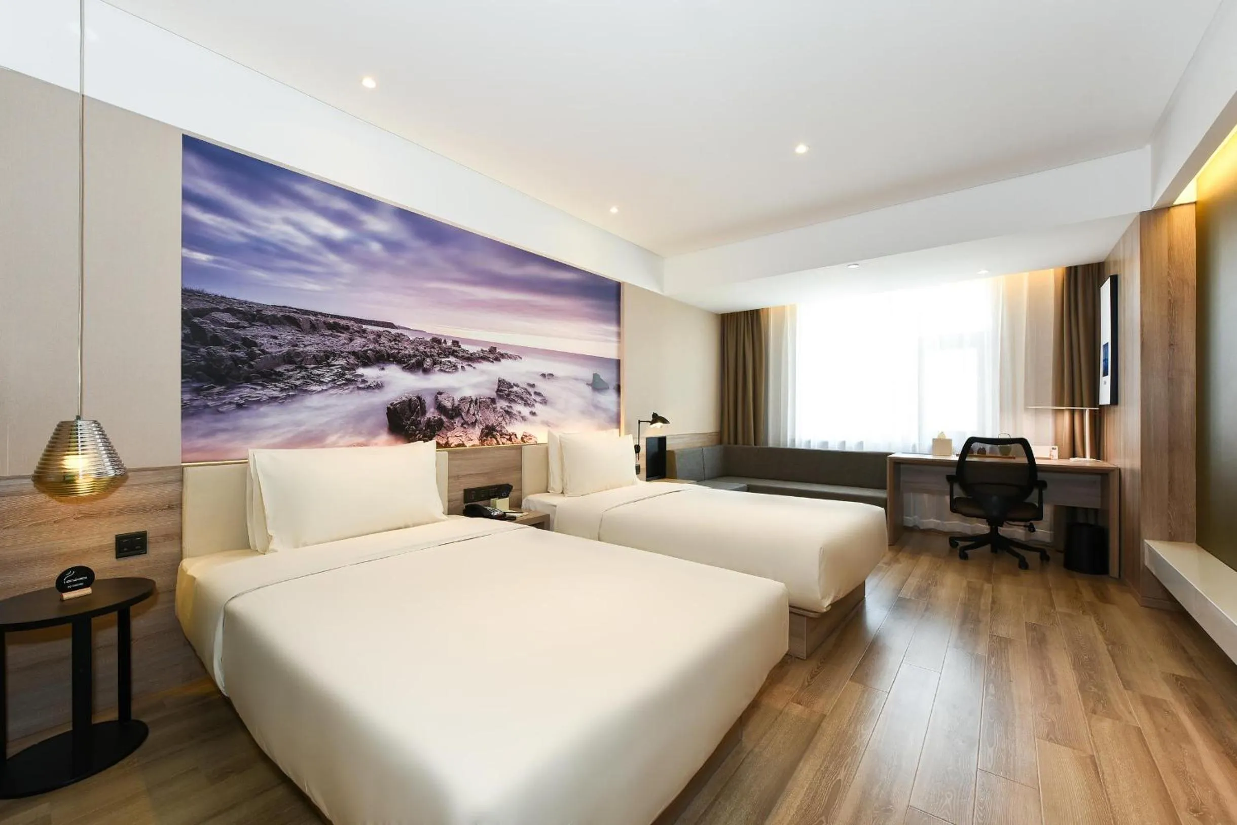Bed in Atour Hotel Dalian Development Zone Jinma Road