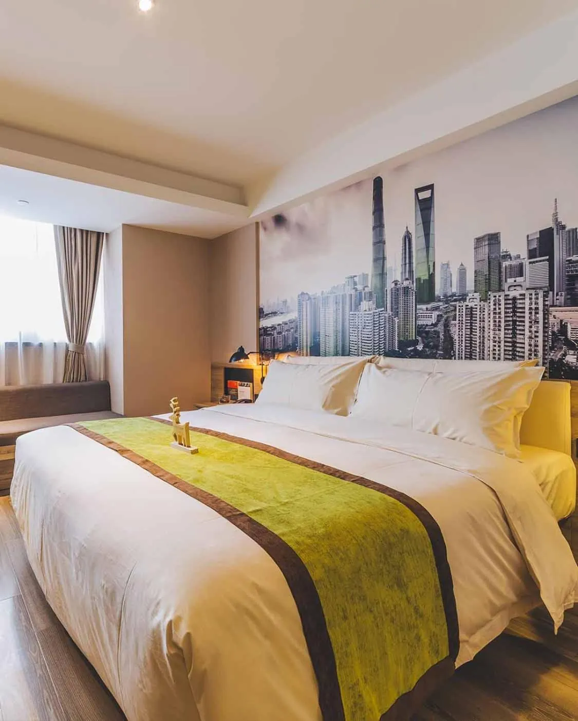 Bed in Atour Hotel Shanghai Lujiazui Babaiban