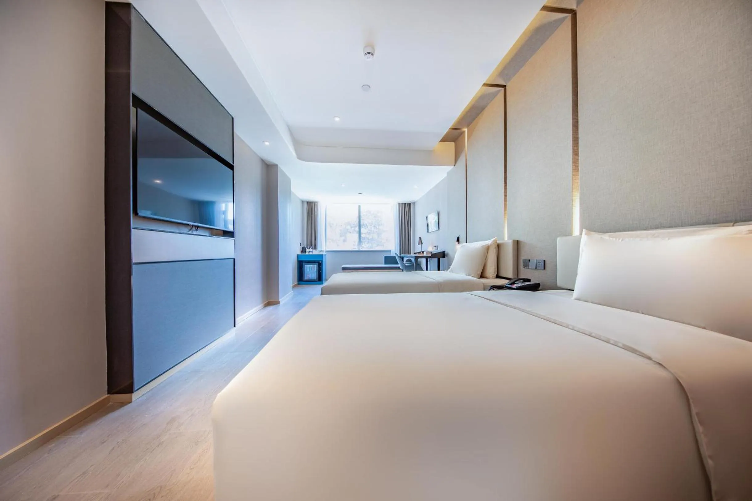 Bed in Atour Hotel Shenzhen Baoan International Convention and Exhibition Center