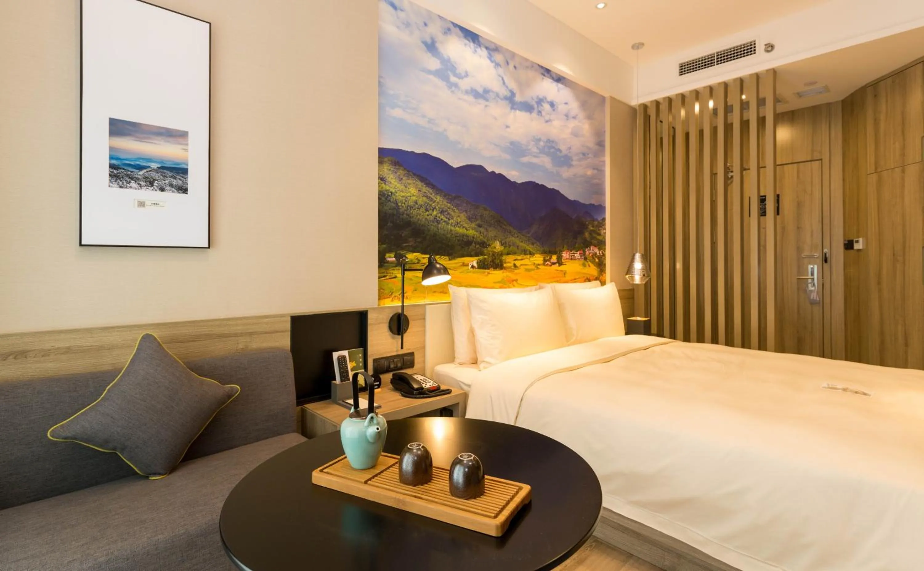 Bed in Atour Hotel Chongqing Hongyadong Riverview