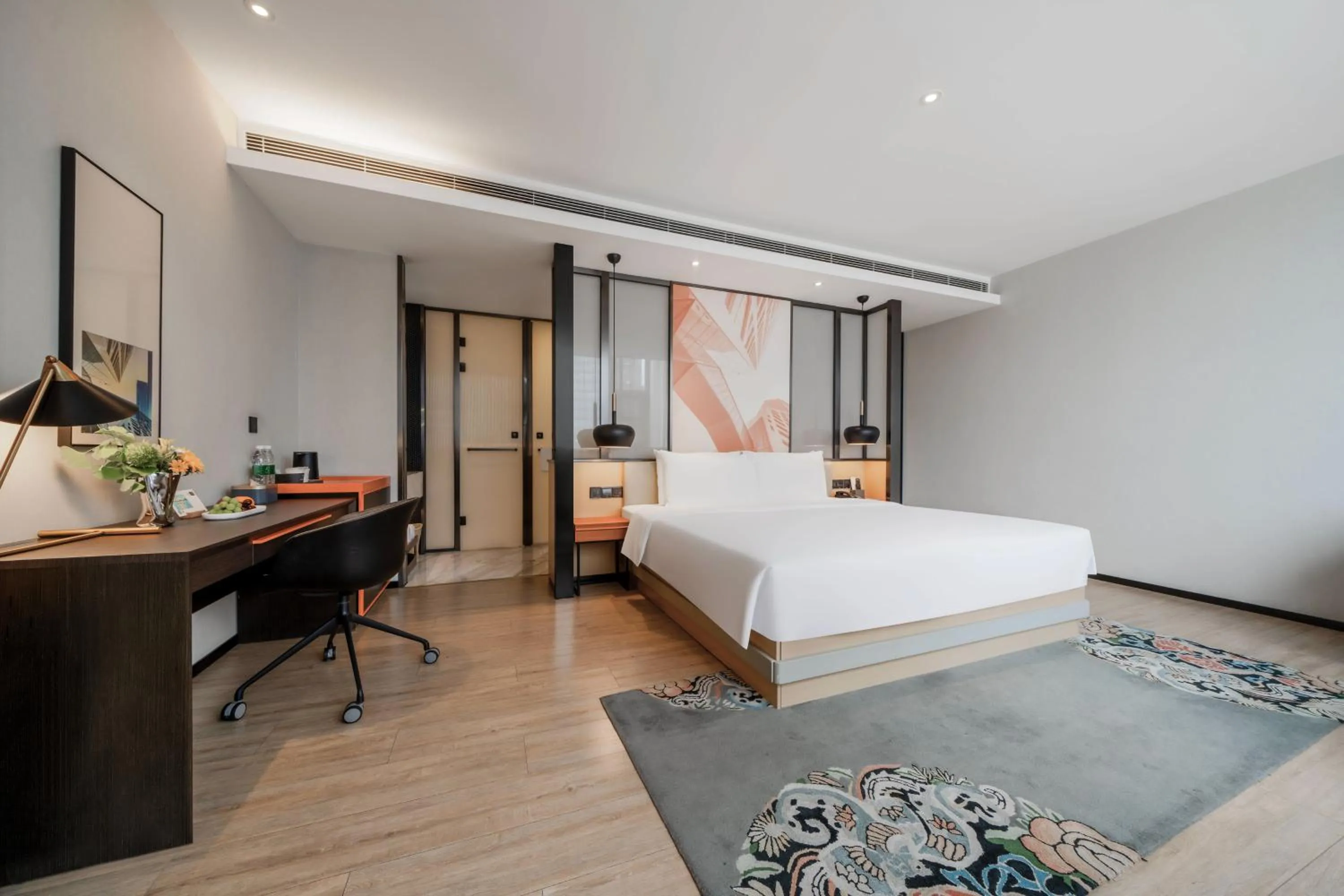 Bed in Atour S Hotel Chengdu Taikoo Li