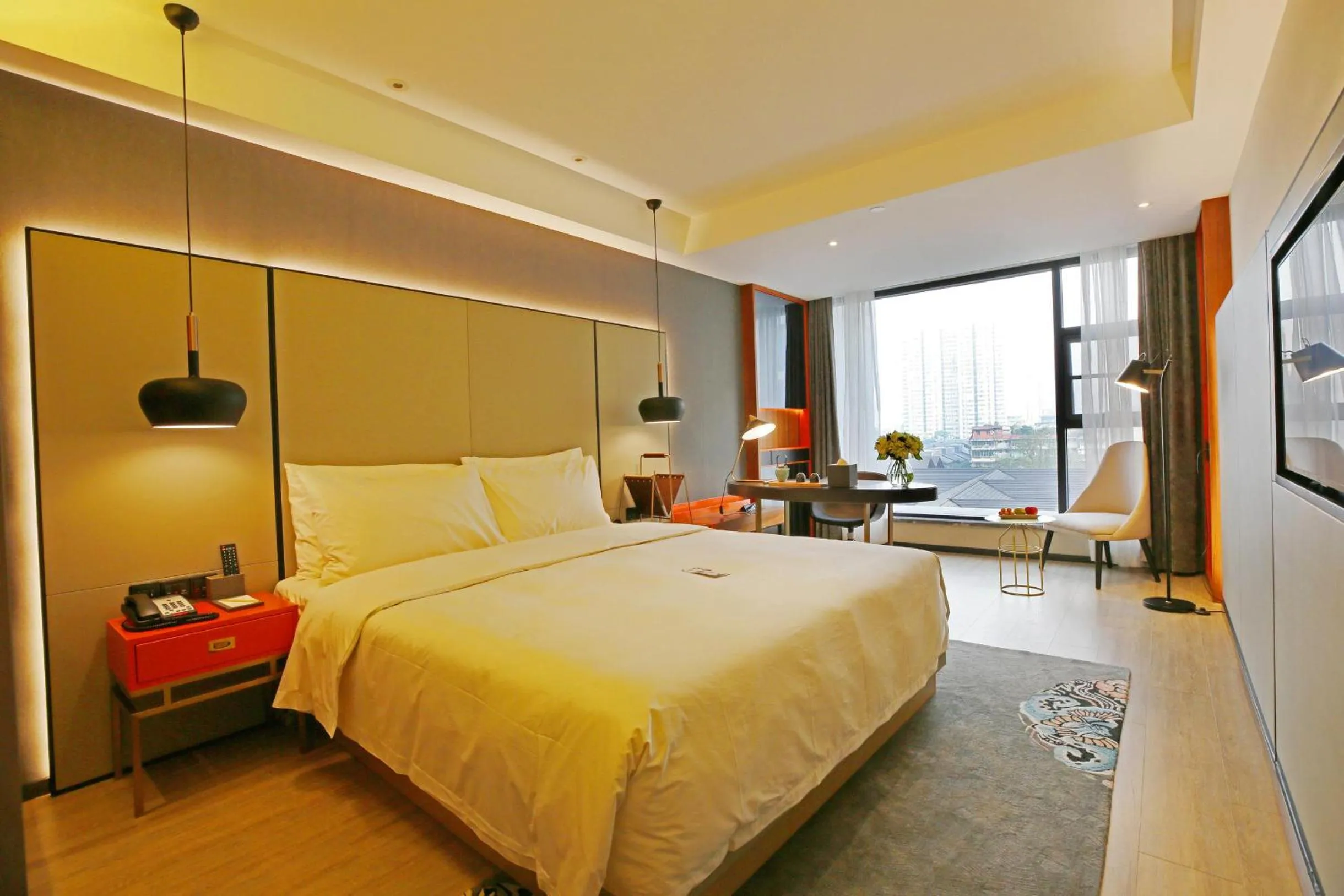 Bed in Atour S Hotel Chengdu Taikoo Li