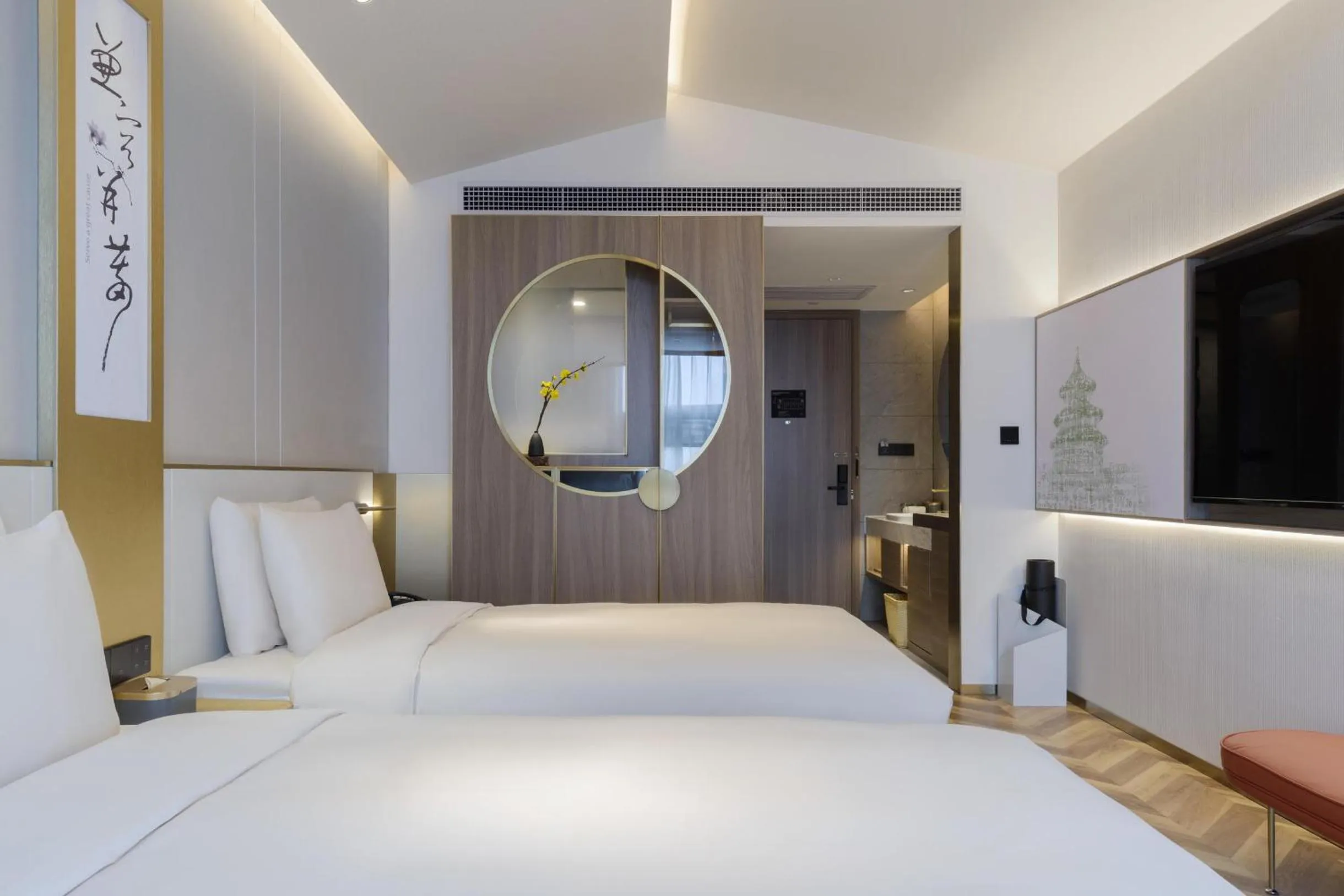 Bed in Atour S Hotel Beijing Zhongguancun Beiwai