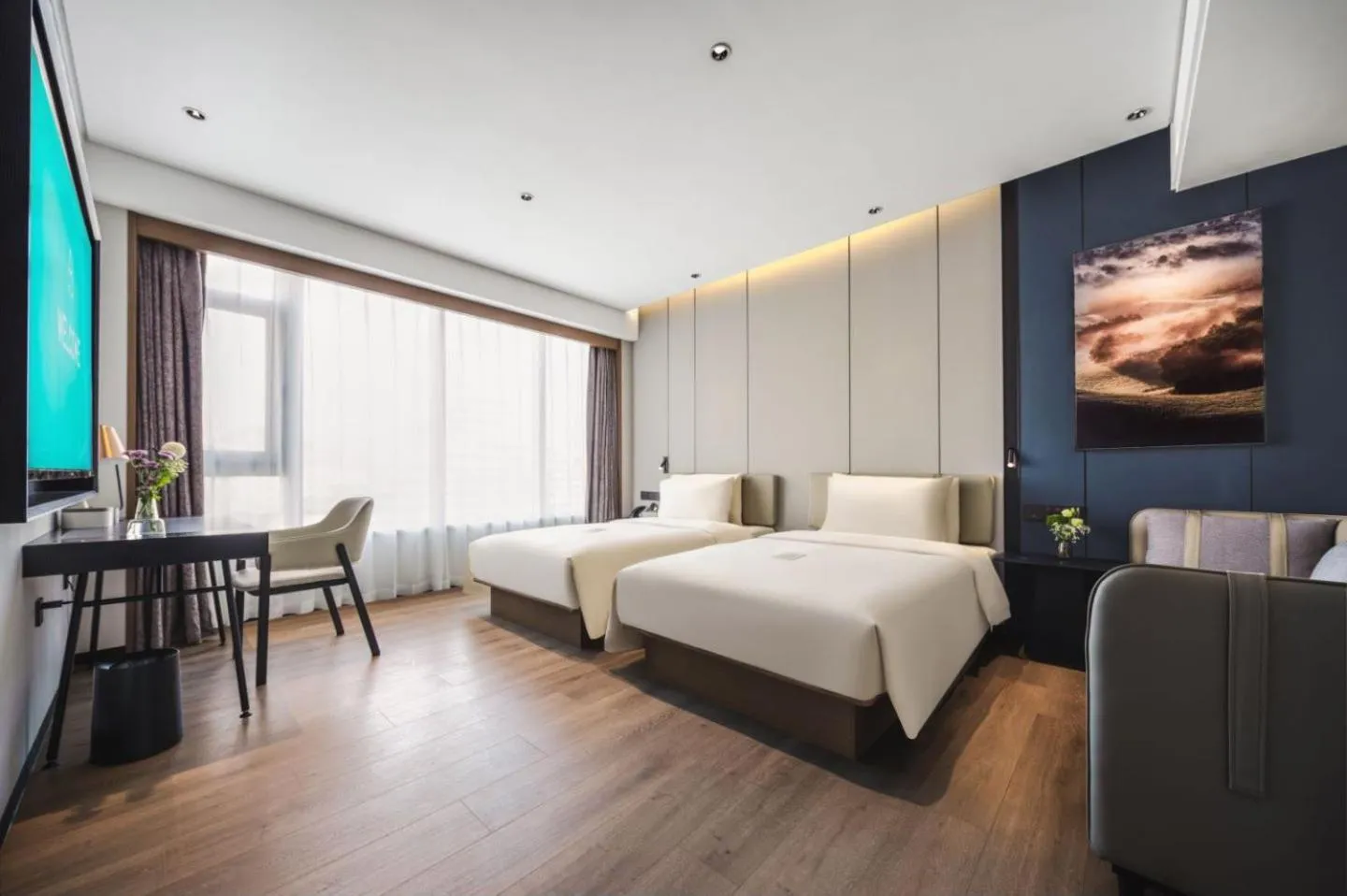 Bedroom, Bed in Atour Hotel Dalian Development Zone