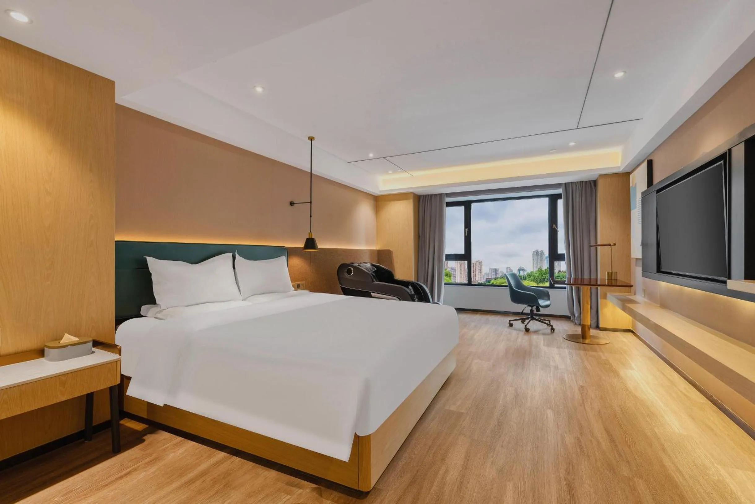 Bed in Atour X Hotel Harbin West Railway Station