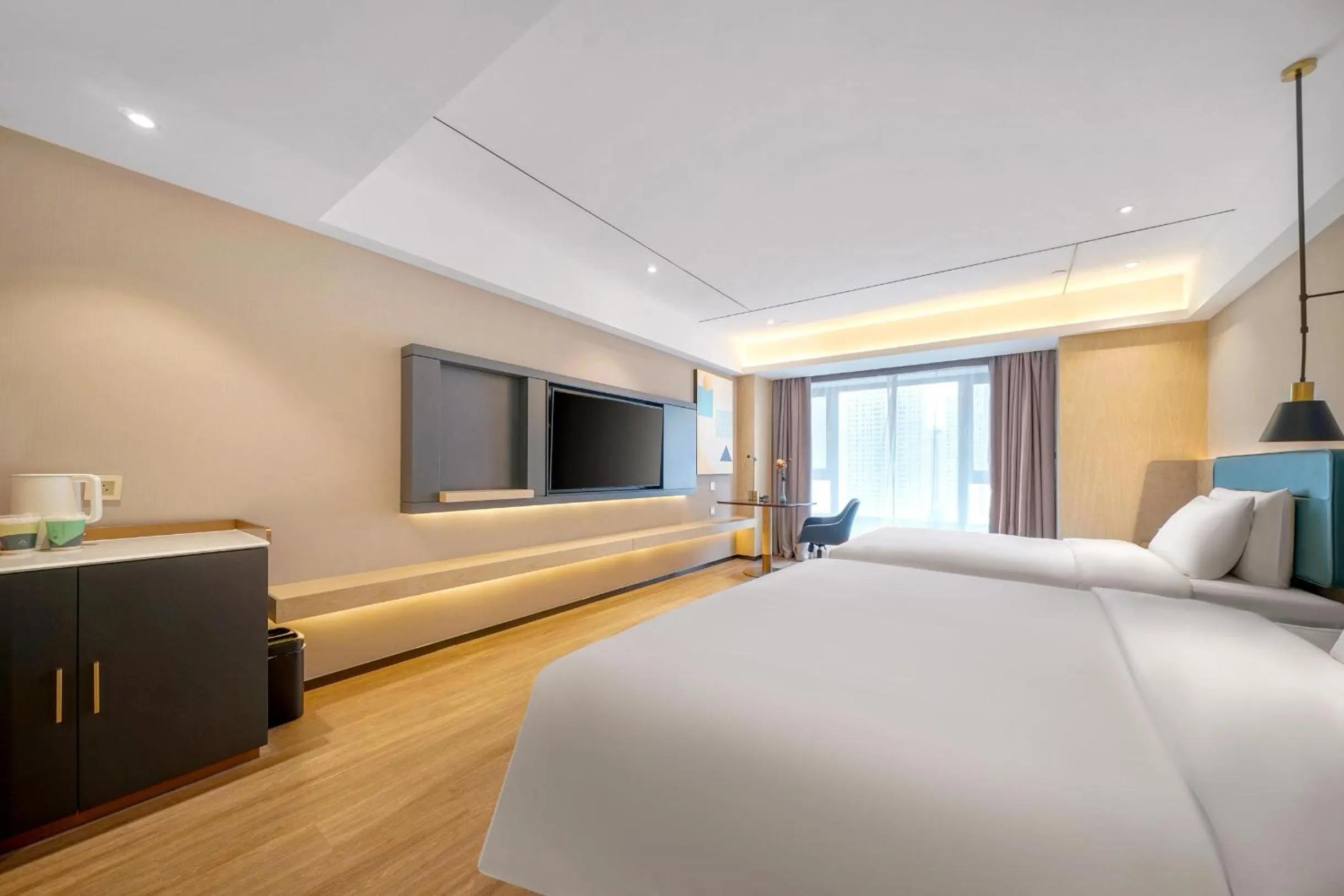 Bed in Atour X Hotel Harbin West Railway Station