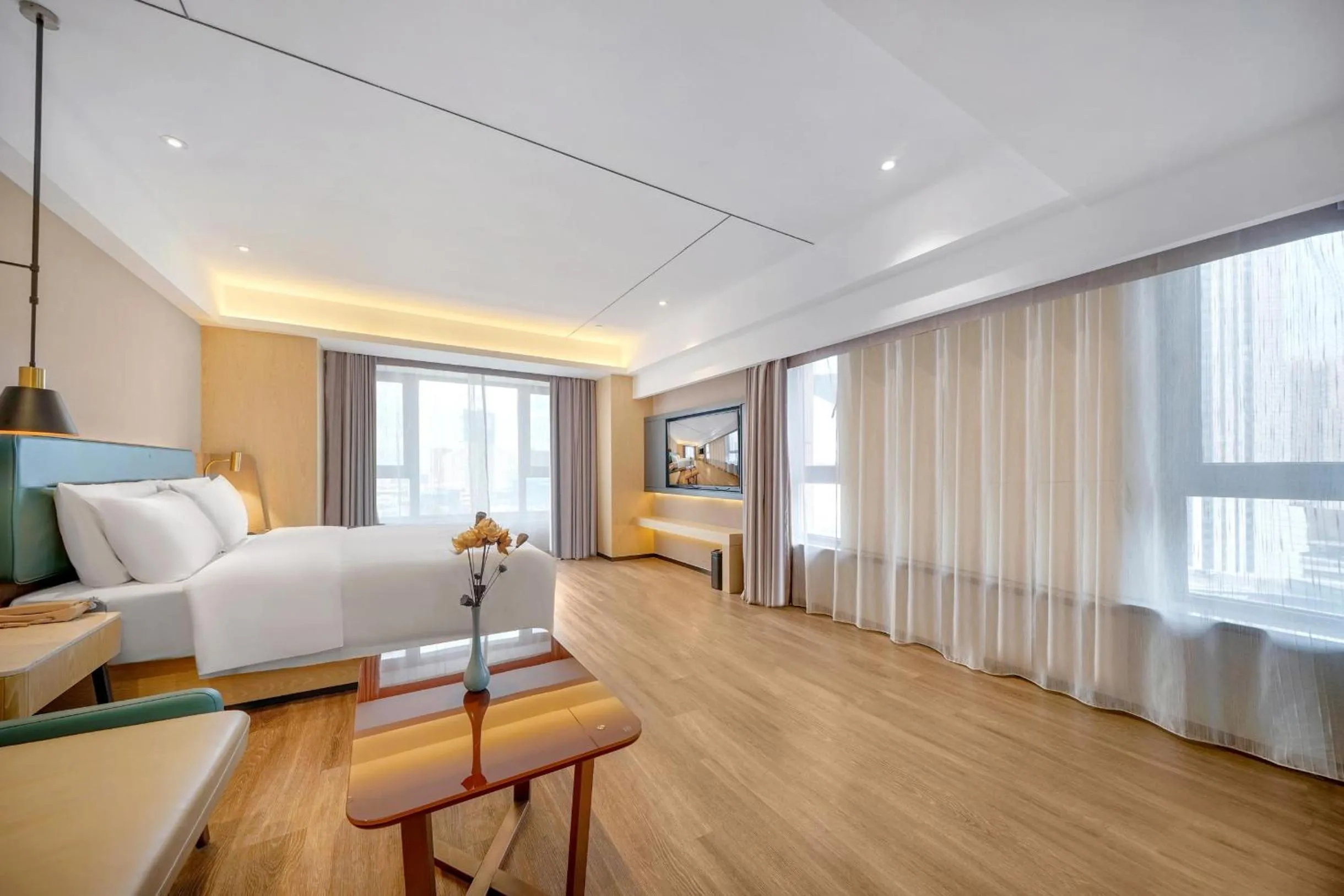 Bed in Atour X Hotel Harbin West Railway Station