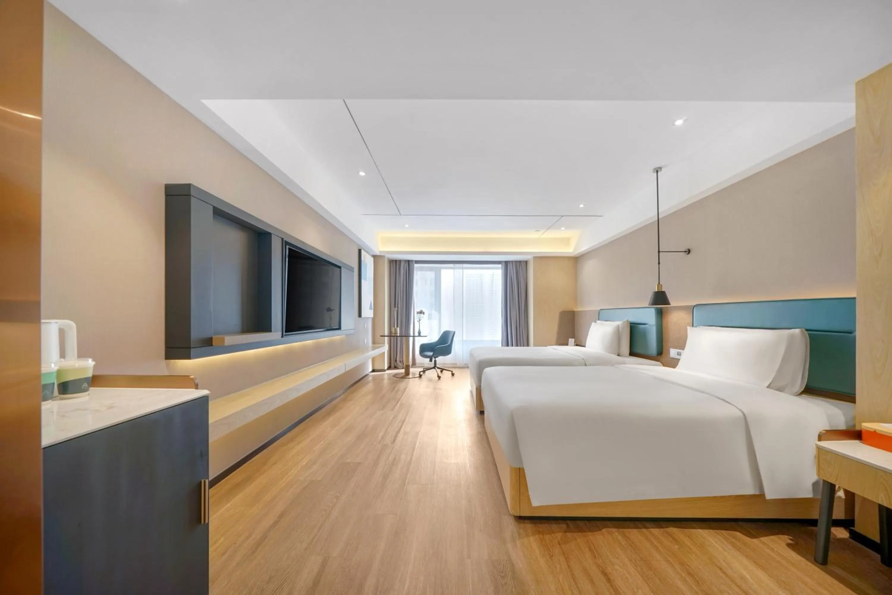 Bed in Atour X Hotel Harbin West Railway Station