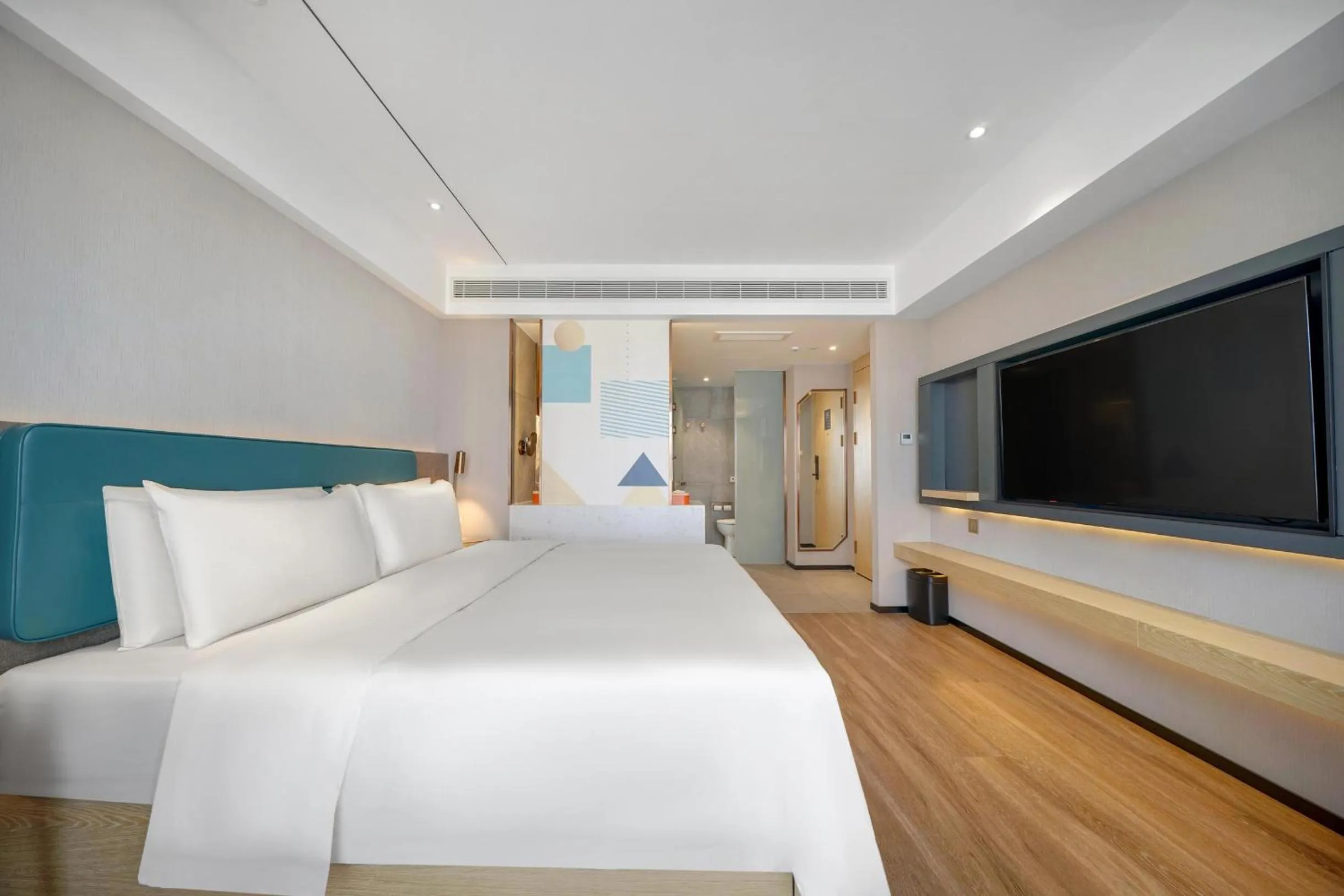 Bed in Atour X Hotel Harbin West Railway Station