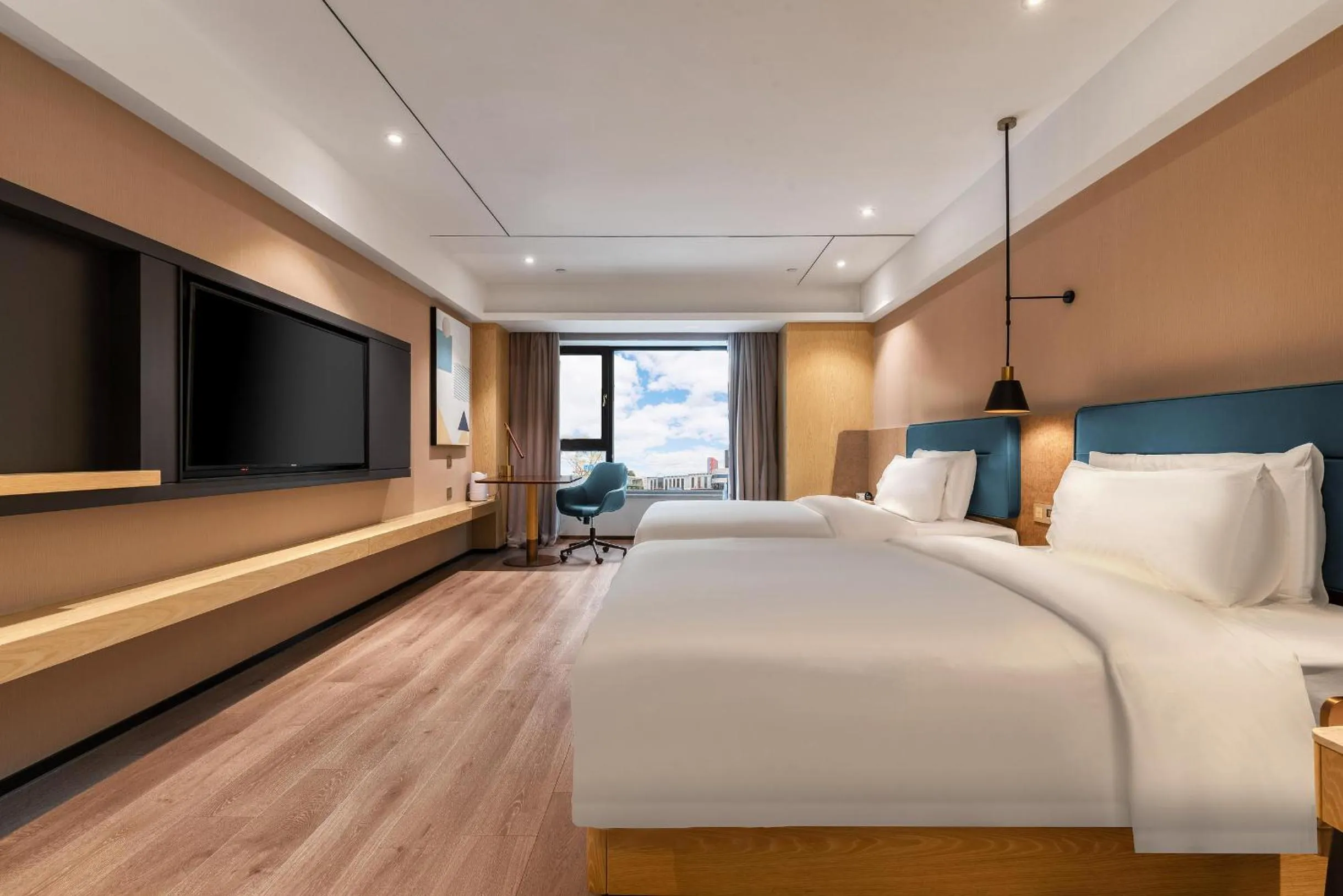 Bed in Atour X Hotel Harbin West Railway Station