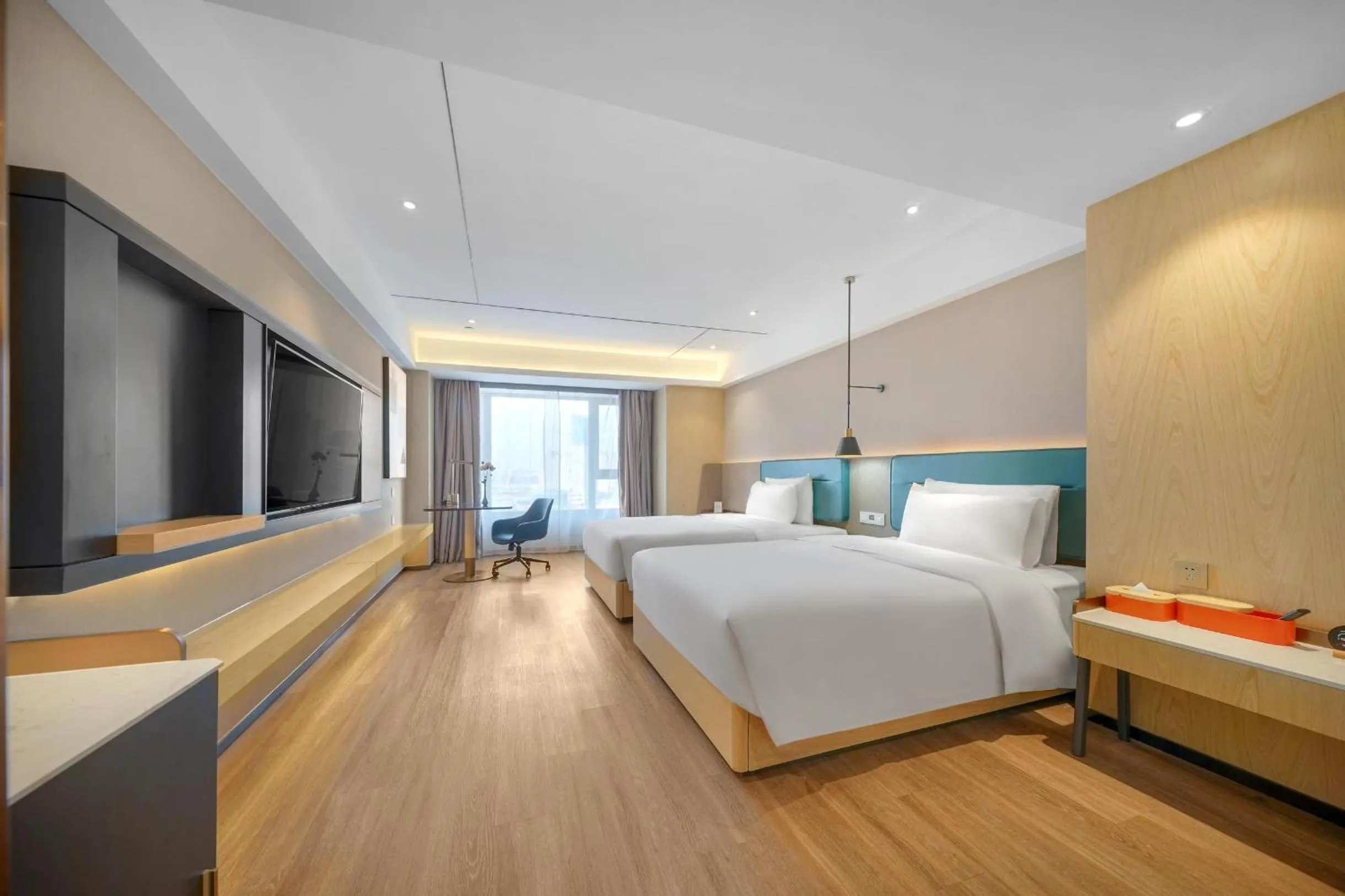 Bed in Atour X Hotel Harbin West Railway Station