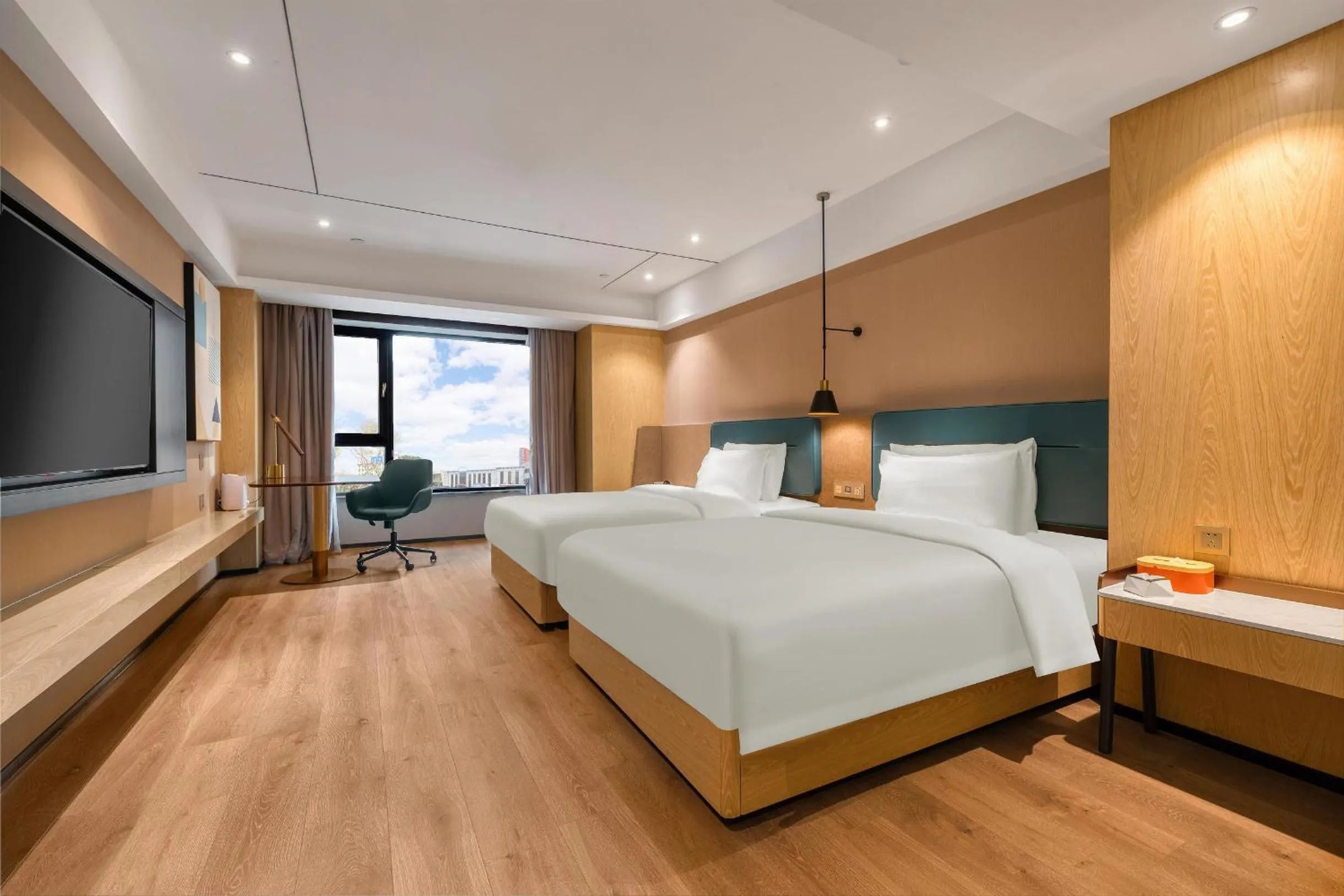 Bed in Atour X Hotel Harbin West Railway Station