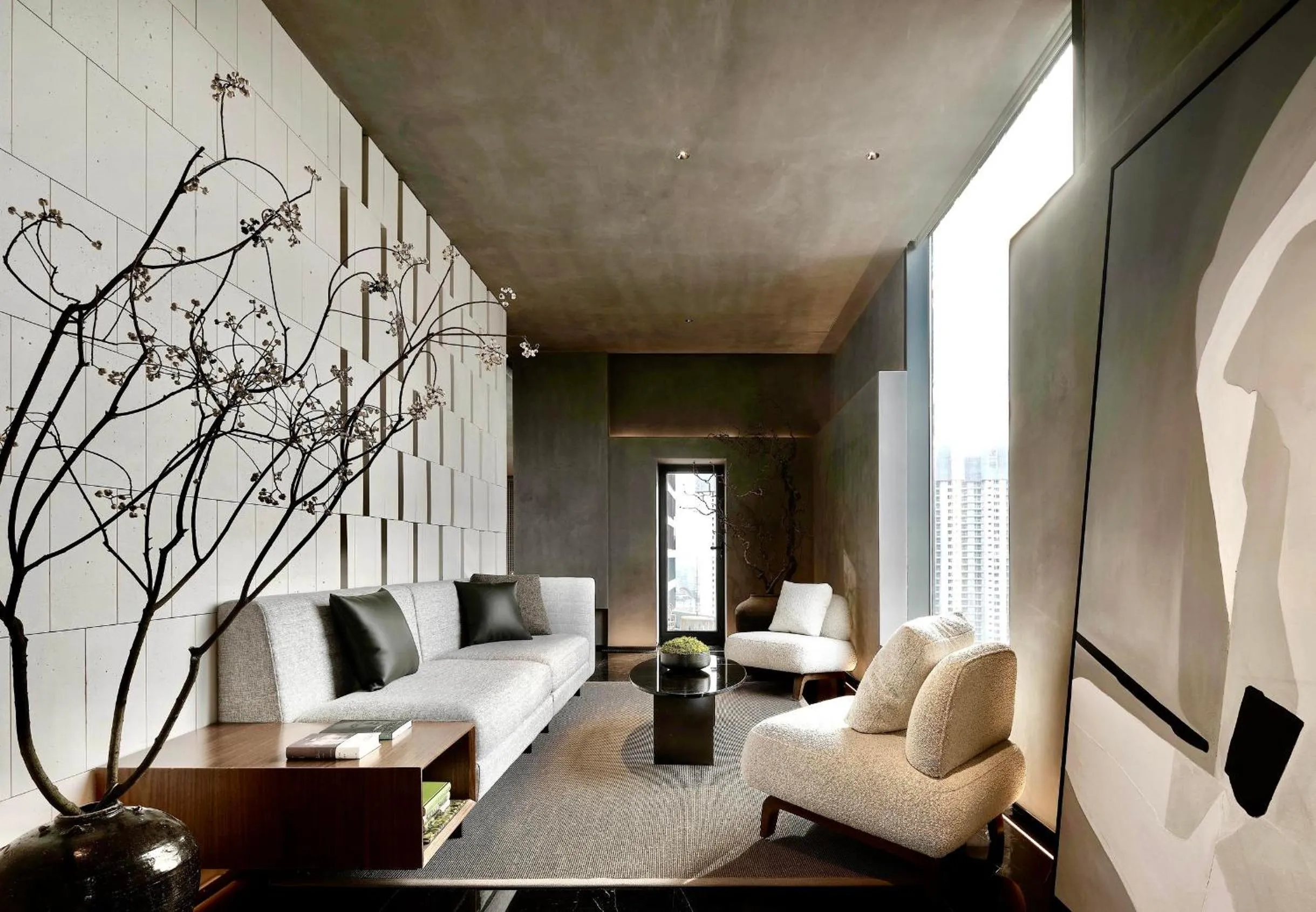 Communal lounge/ TV room in Atour S Hotel Shanghai Lujiazui Expo Center