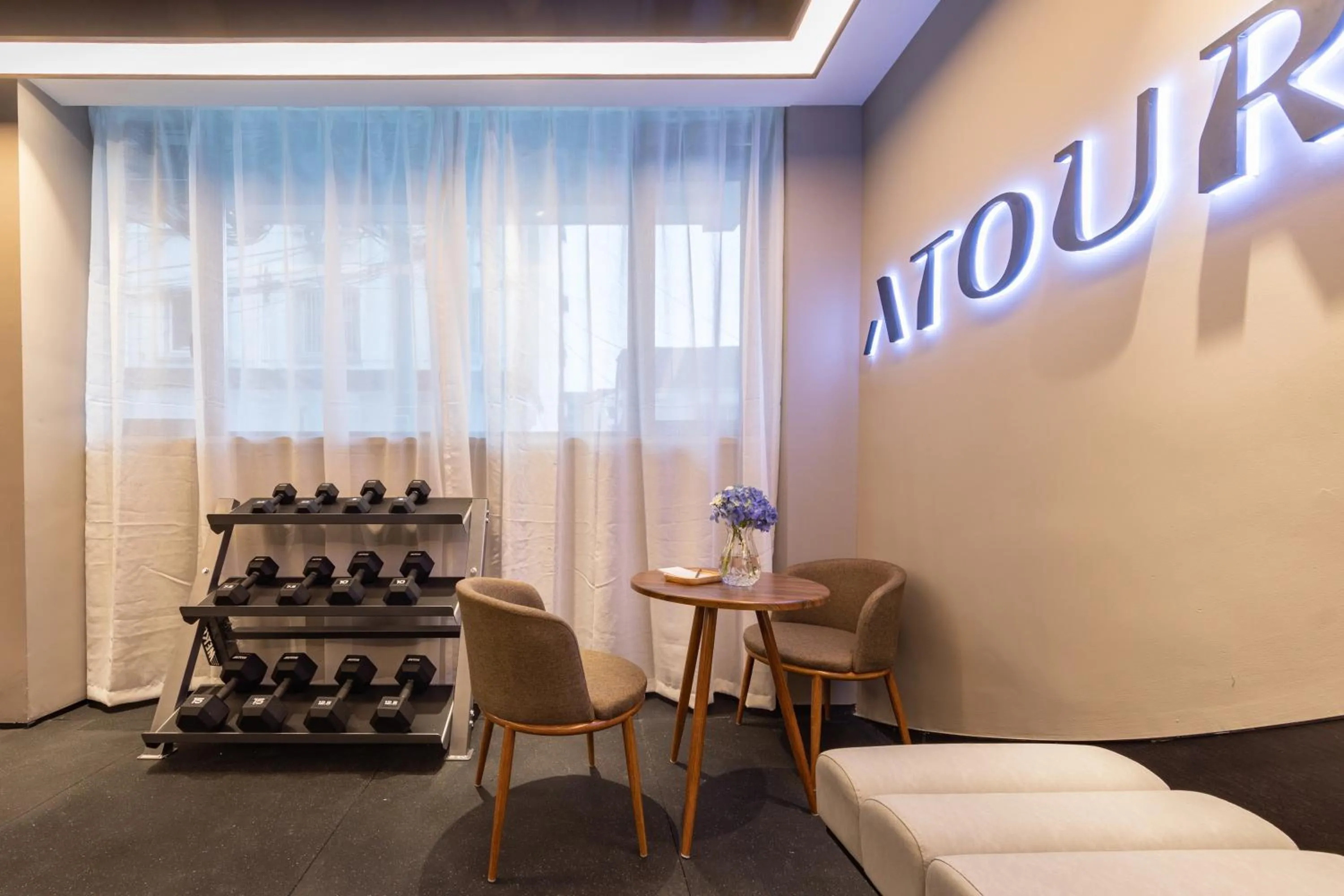 Fitness centre/facilities in Atour Hotel Suzhou Guanqian Street Leqiao Station