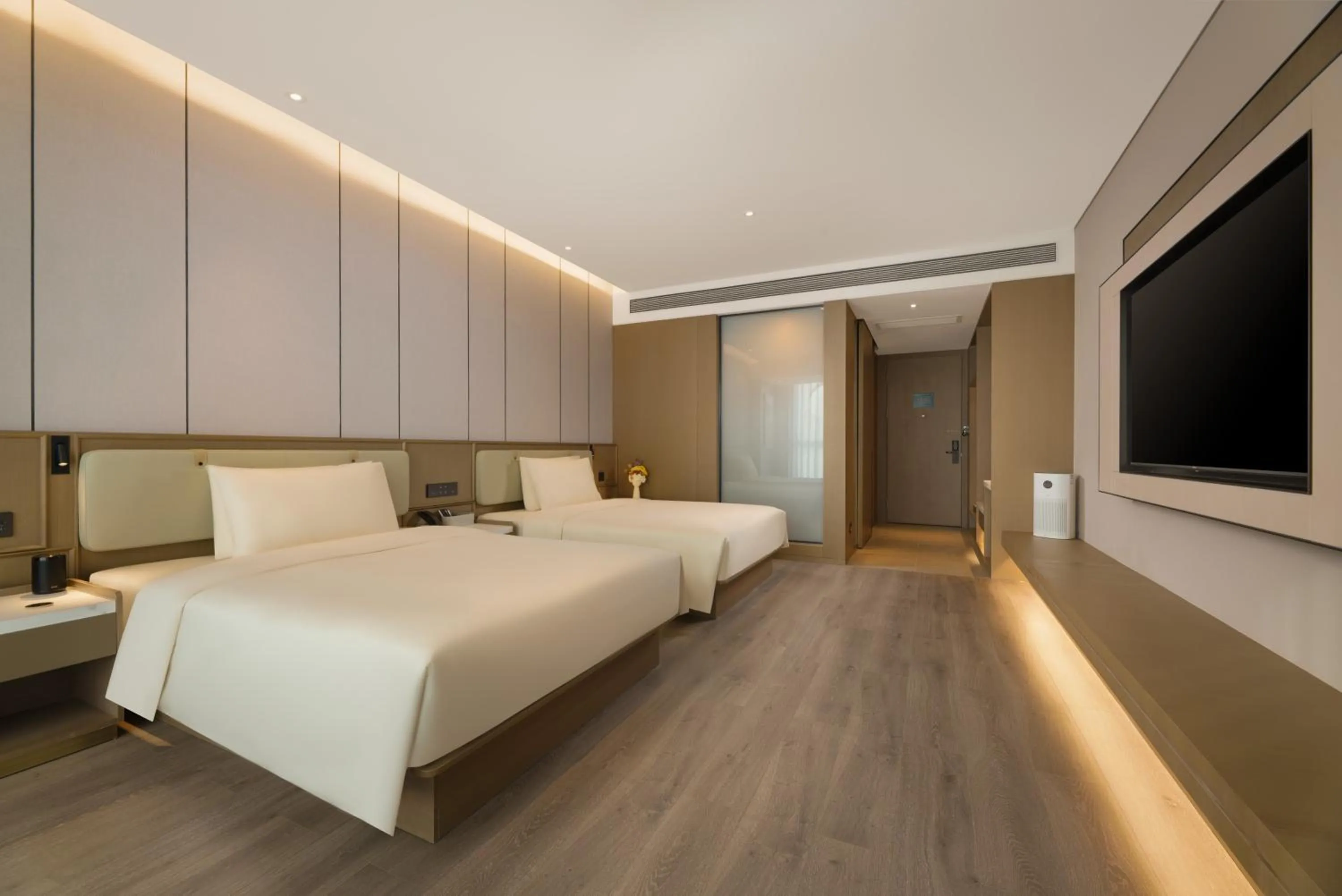 Bed in Atour Hotel Jinan West Railway Station