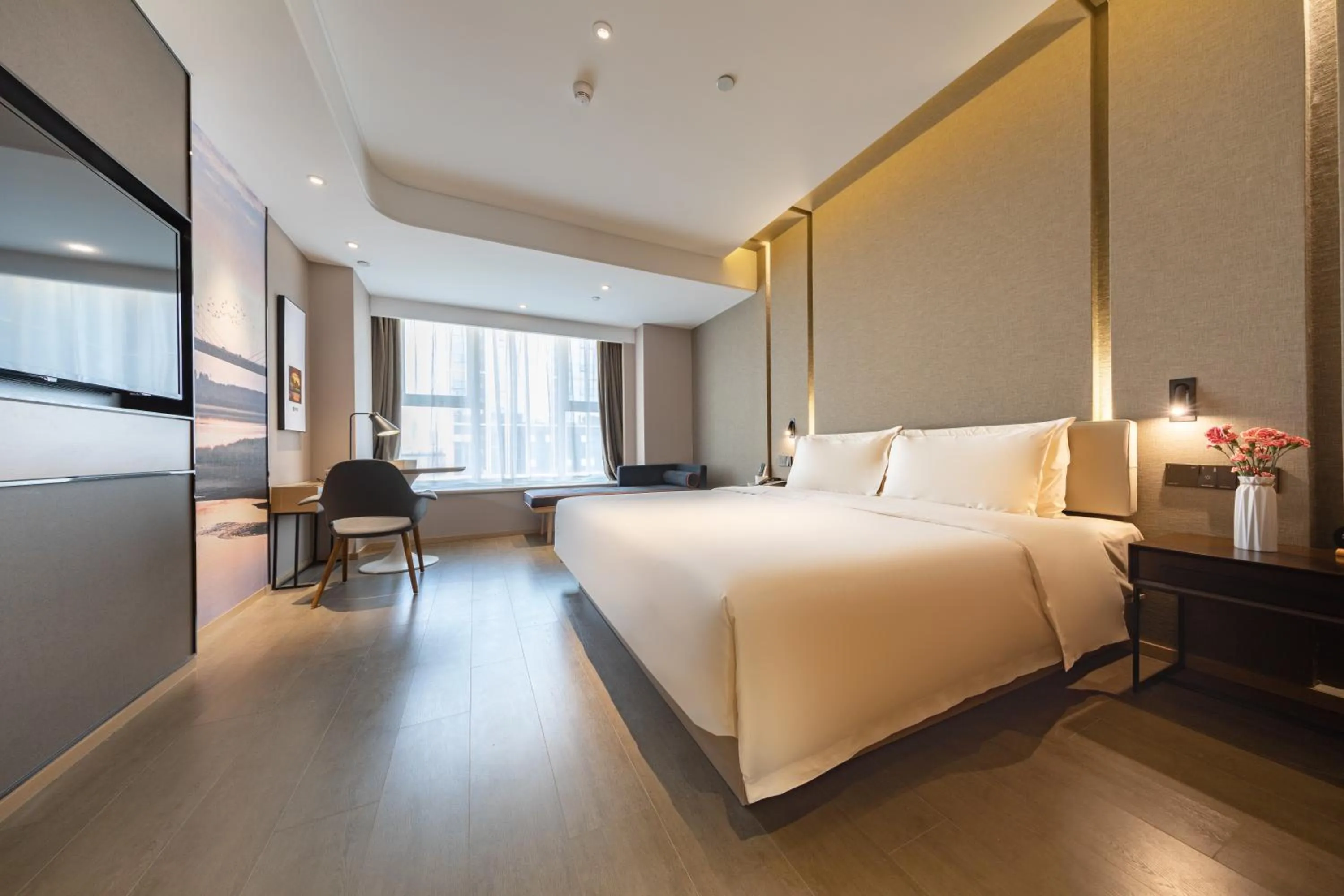 Bed in Atour Hotel South Jinan Industrial Road CBD