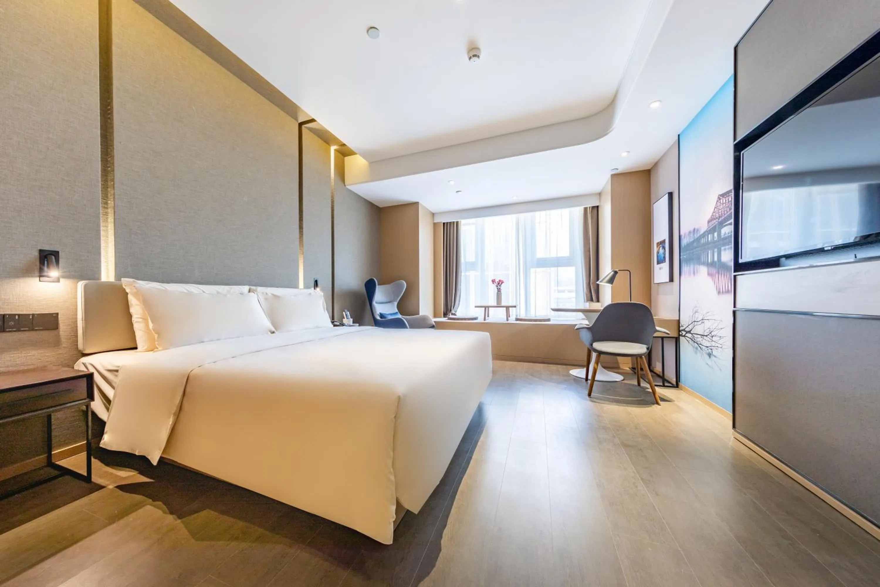 Bed in Atour Hotel South Jinan Industrial Road CBD