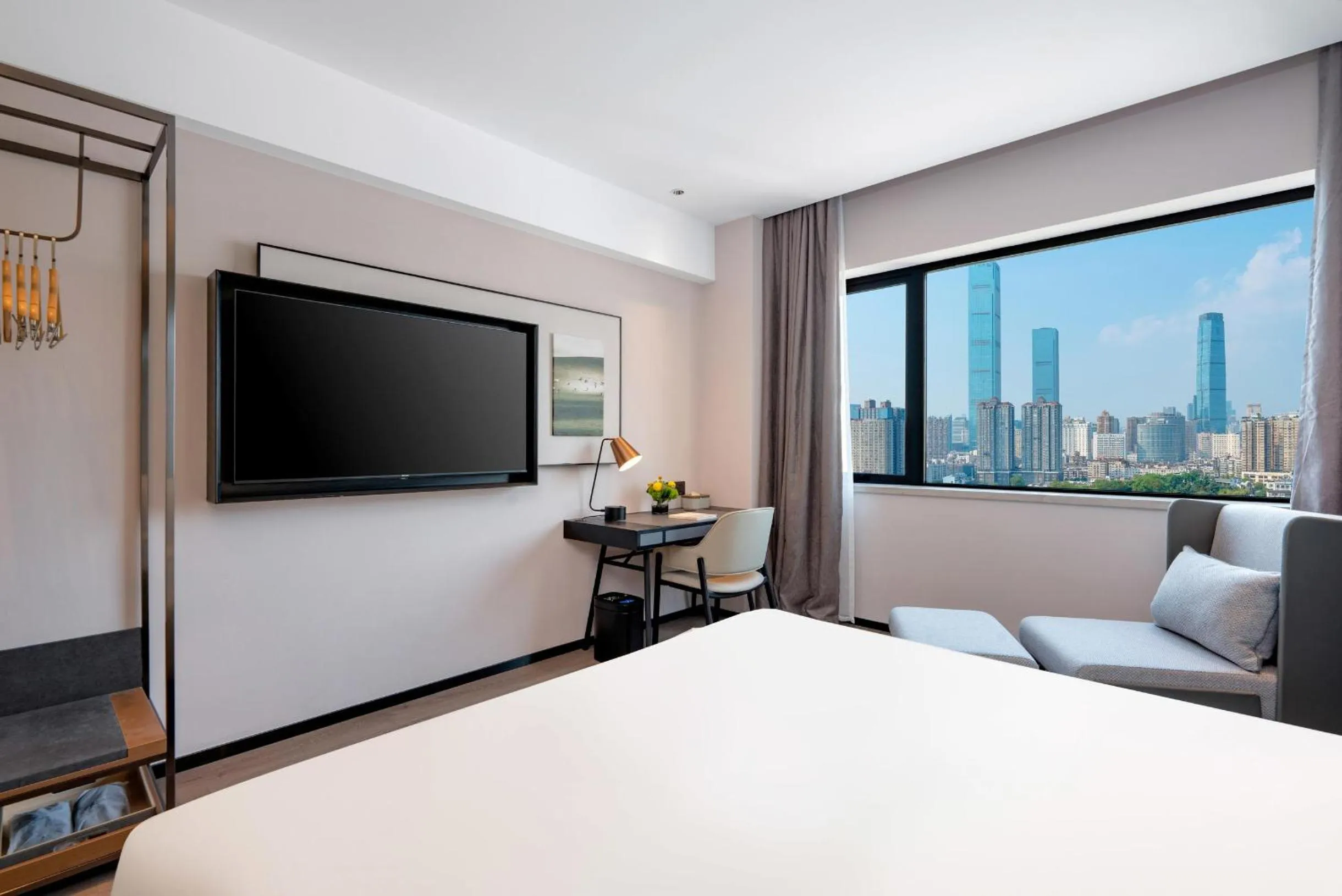 Bed in Atour Hotel Changsha Pedestrian Street IFC Center