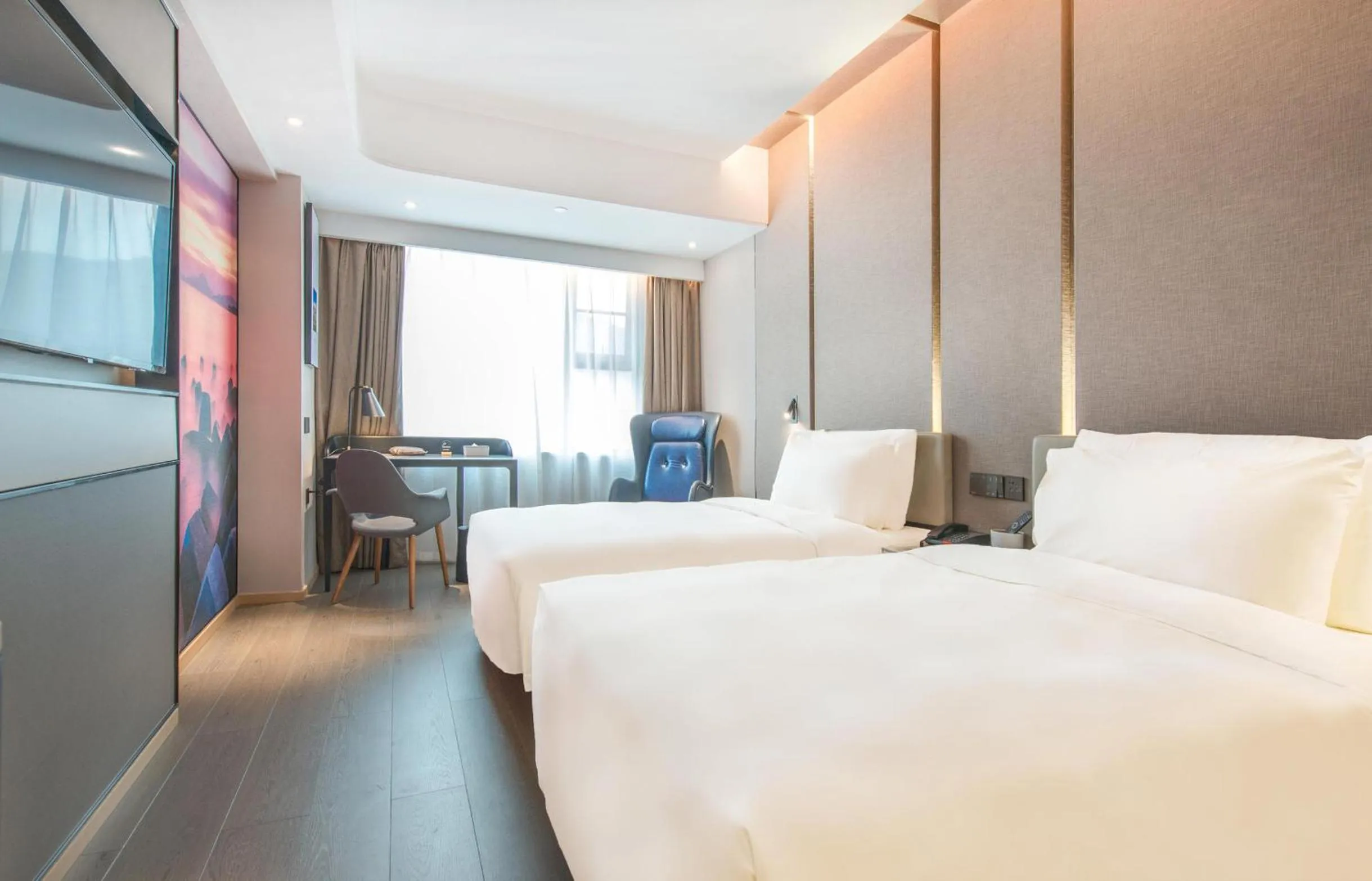 Bed in Atour Hotel Shenzhen Baoan International Airport