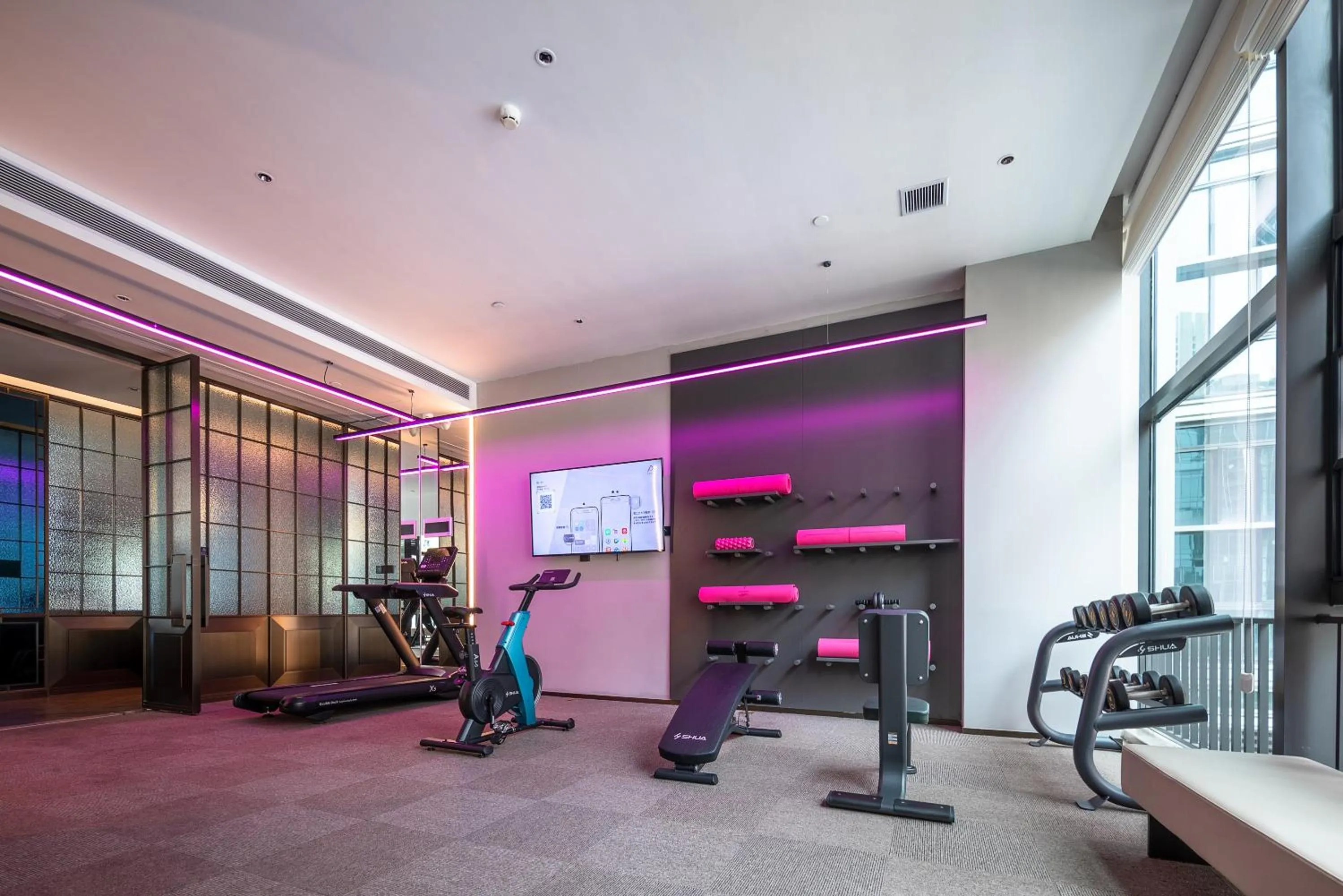Fitness centre/facilities in Atour Hotel Shenzhen Baoan Vanke Star City