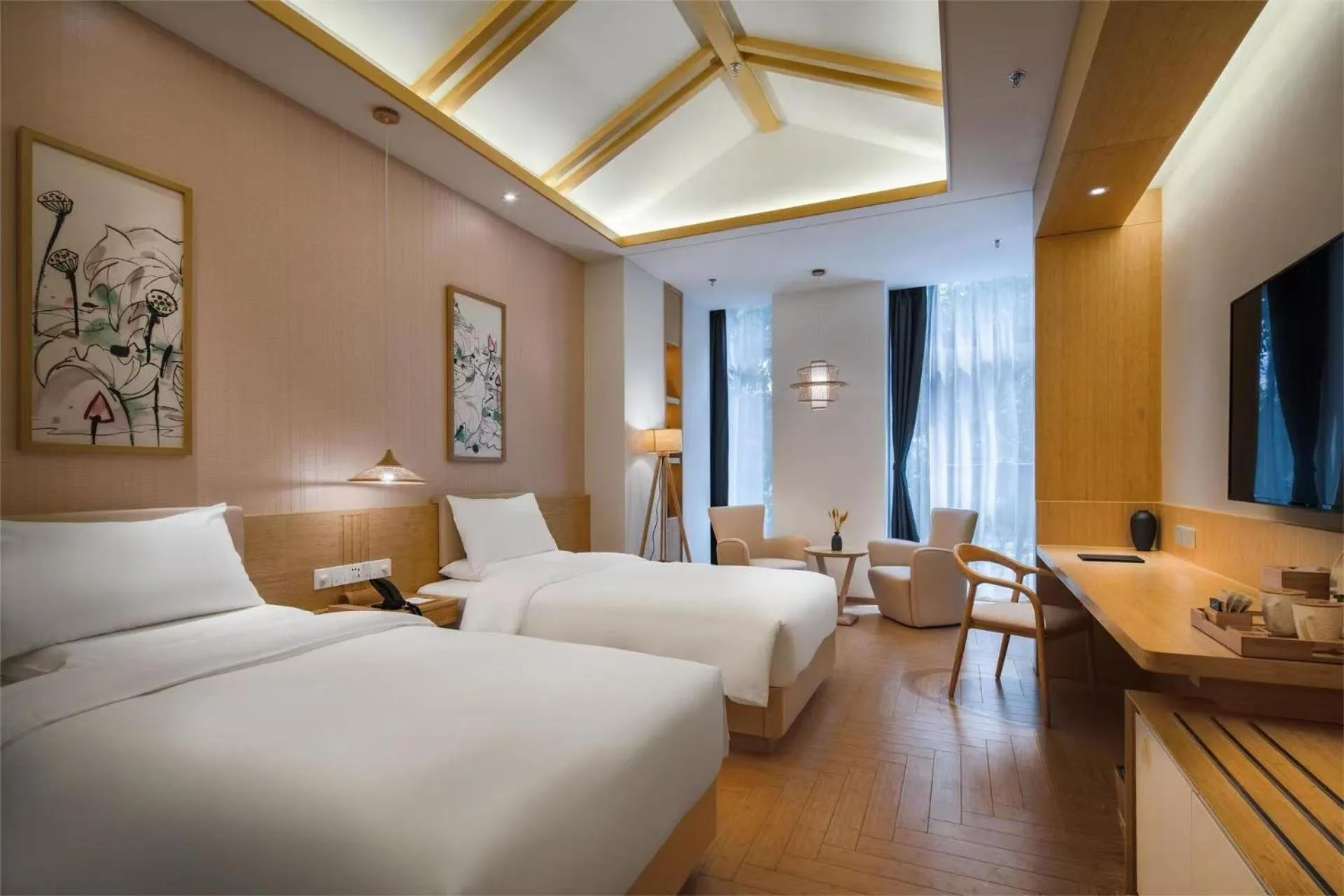 Photo of the whole room, Bed in Atour X Hotel Shenzhen Futian CBD Chegongmiao