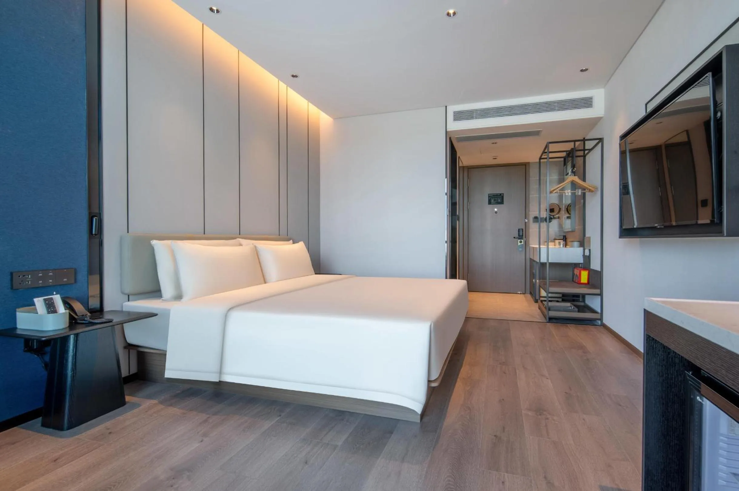 Bed in Atour Hotel Zhuhai Jinwan Airport