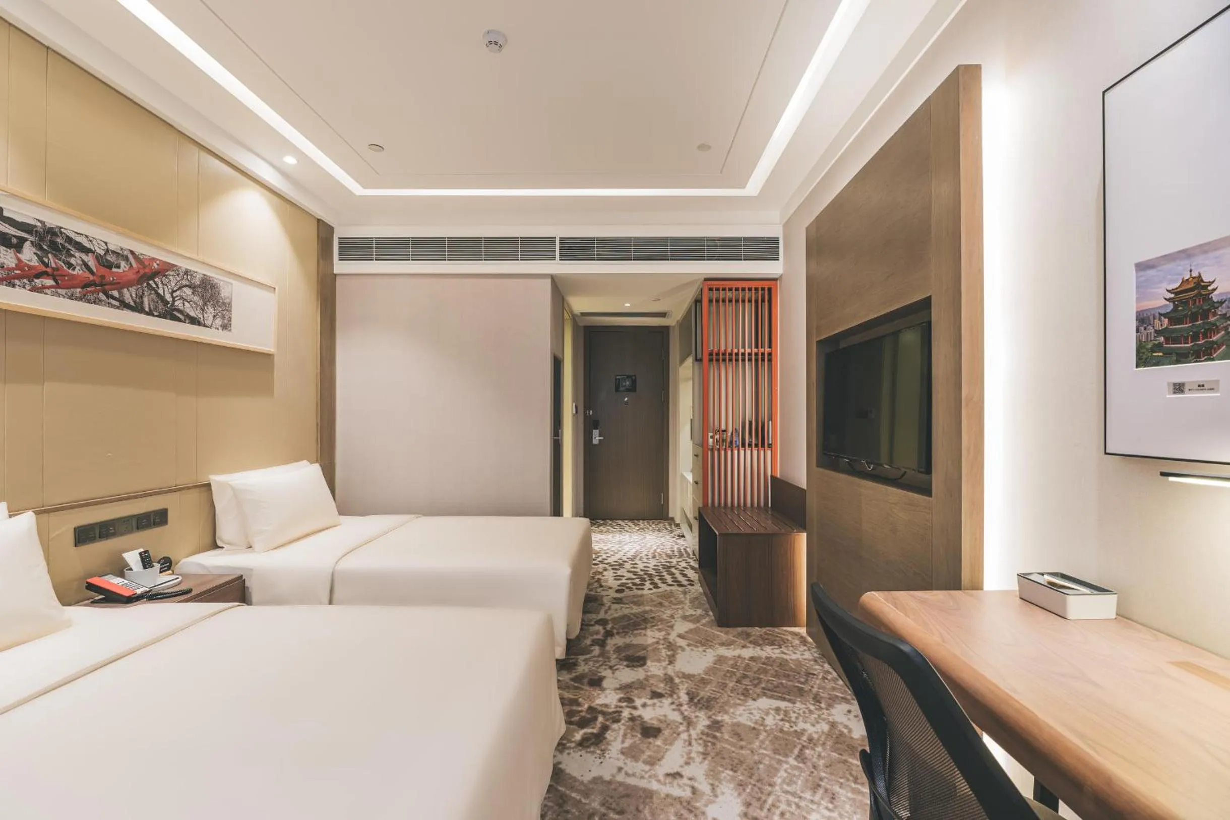 Bed in Atour Hotel Guanyin Bridge Chongqing