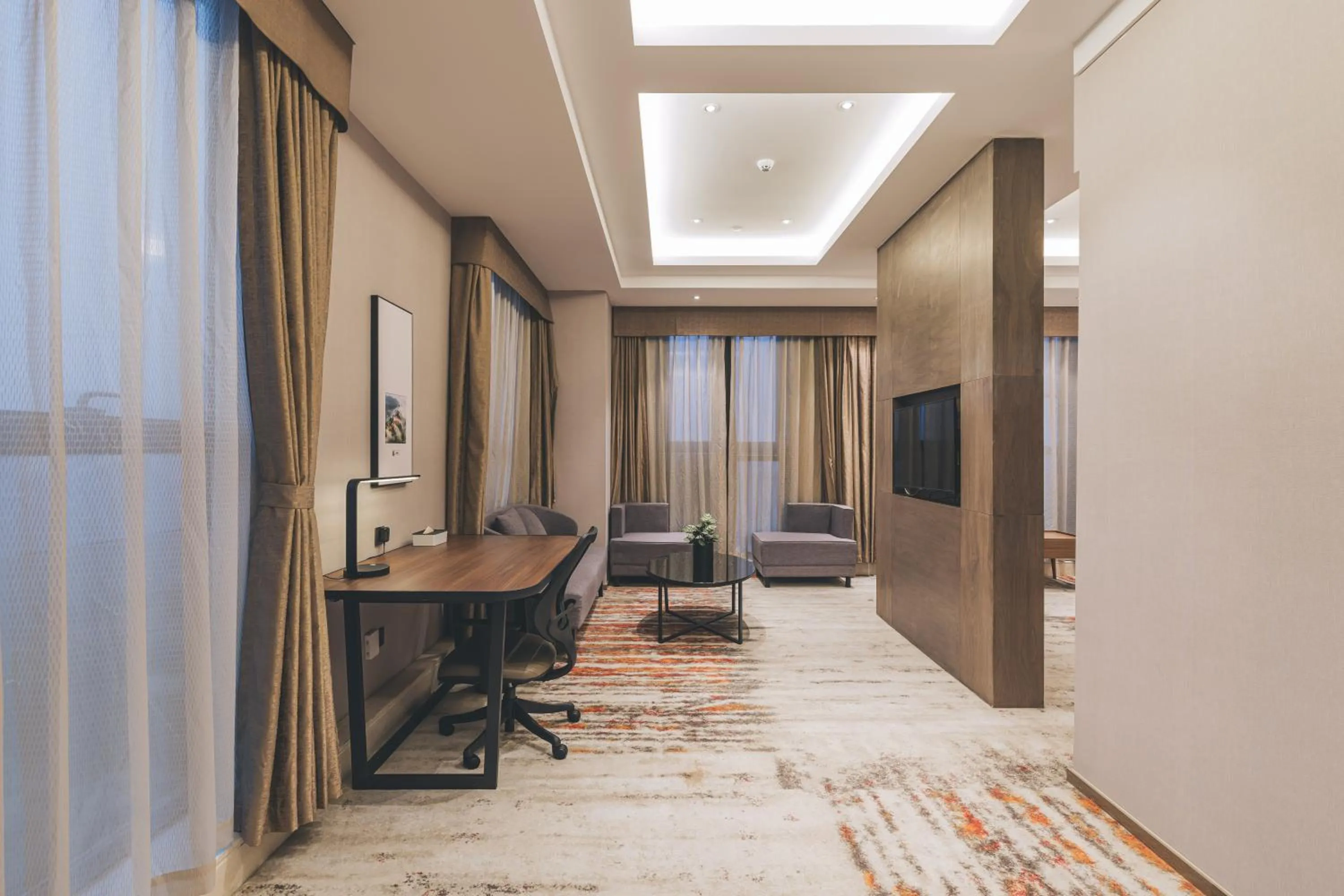 Seating area in Atour Hotel Guanyin Bridge Chongqing