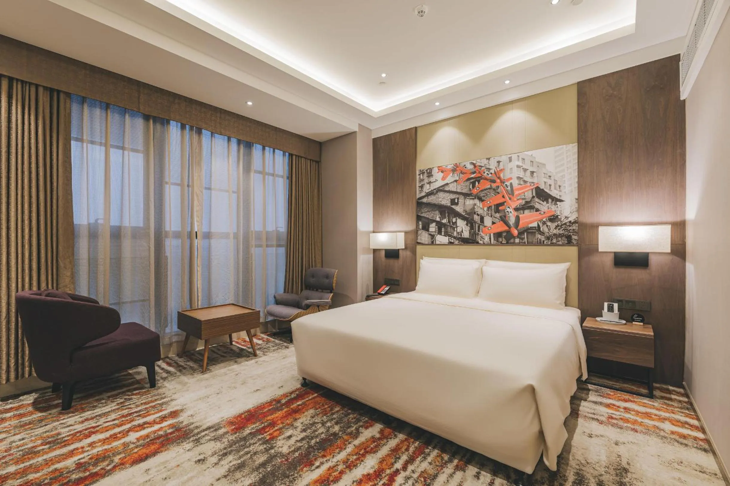 Bed in Atour Hotel Guanyin Bridge Chongqing