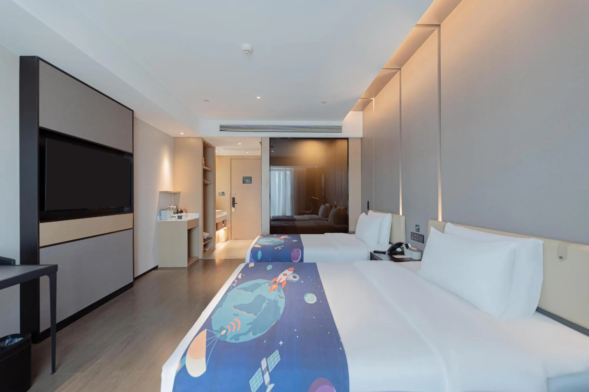 Bed in Atour Hotel Chongqing Qibo Center