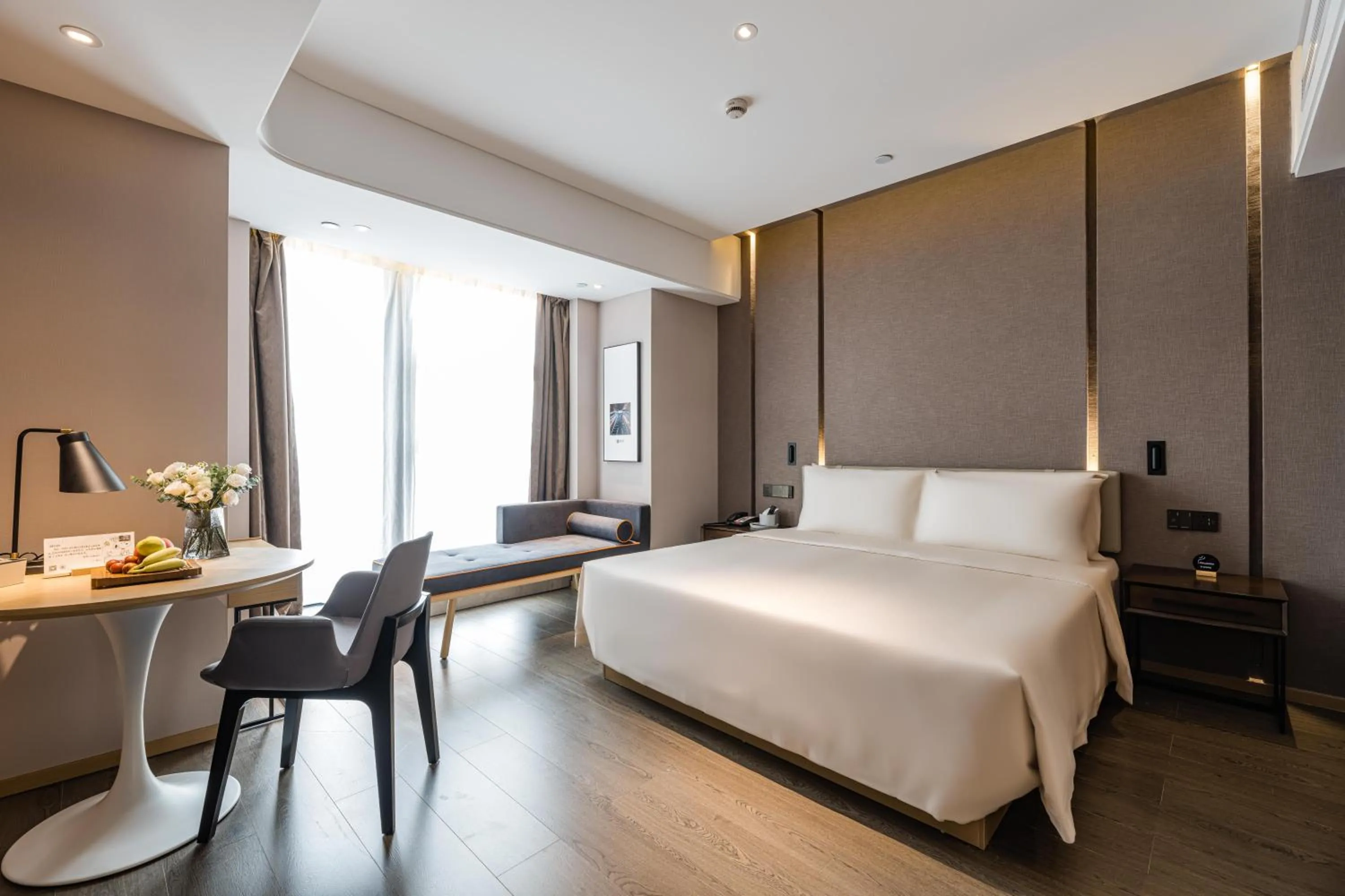 Bed in Atour Hotel Chengdu Taikoo Li Future Center