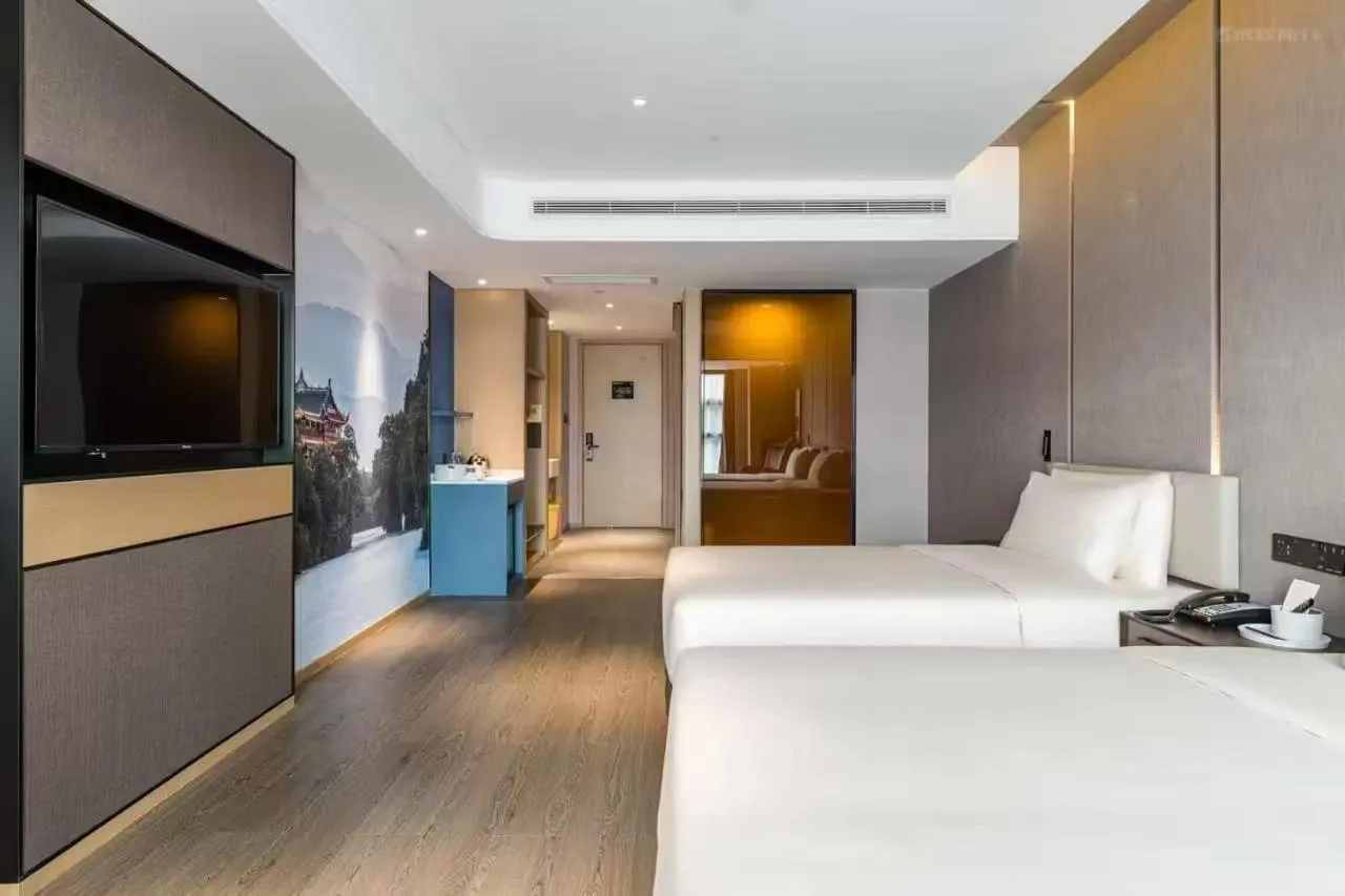 Bed in Atour Hotel Chengdu Taikoo Li Future Center