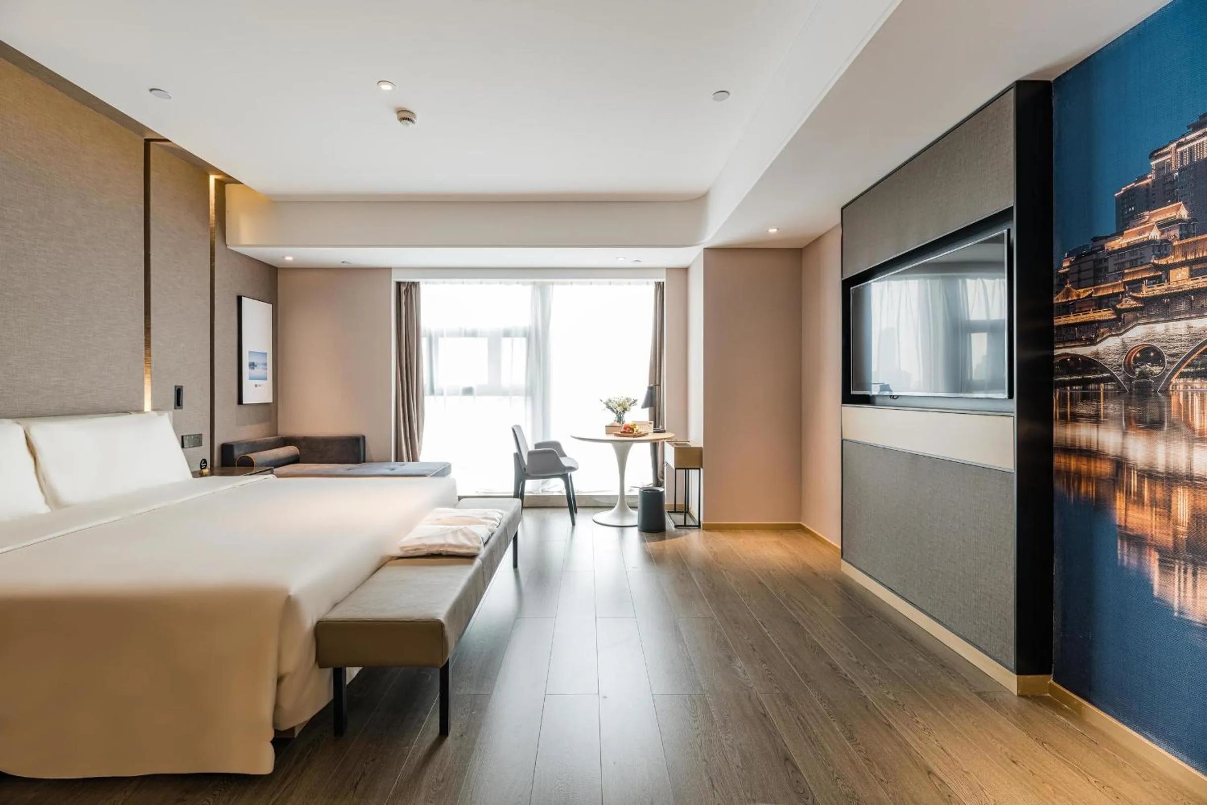 Bed in Atour Hotel Chengdu Taikoo Li Future Center