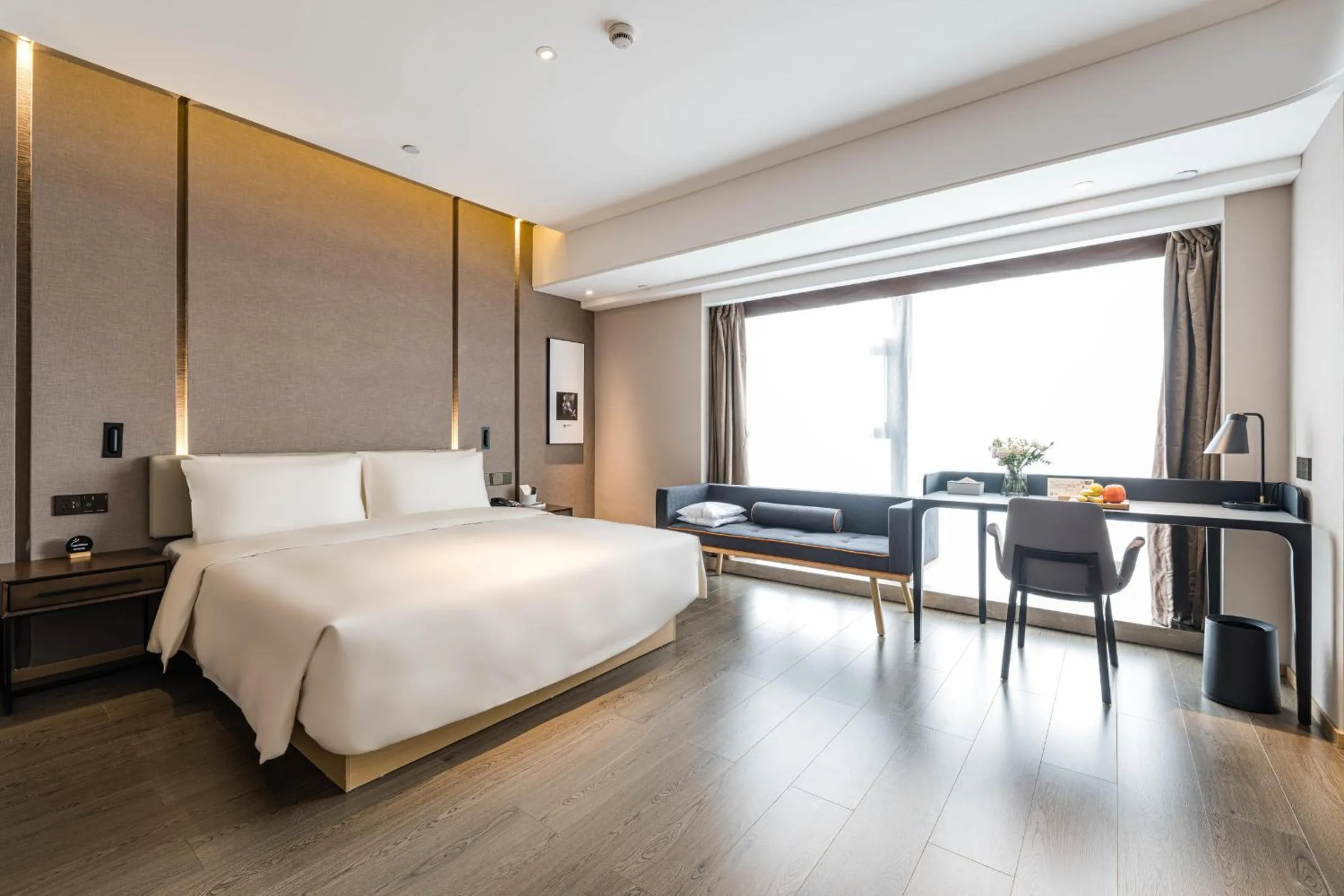 Bed in Atour Hotel Chengdu Taikoo Li Future Center
